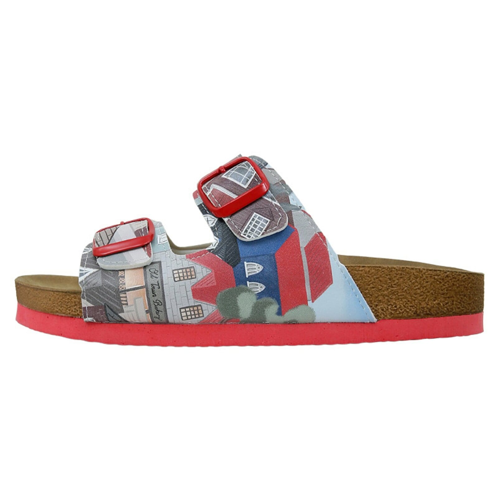 DOGO "Stella Pantolette Aeroplanes Damen Sandalen, Stella Pantolette" Handgefertigt