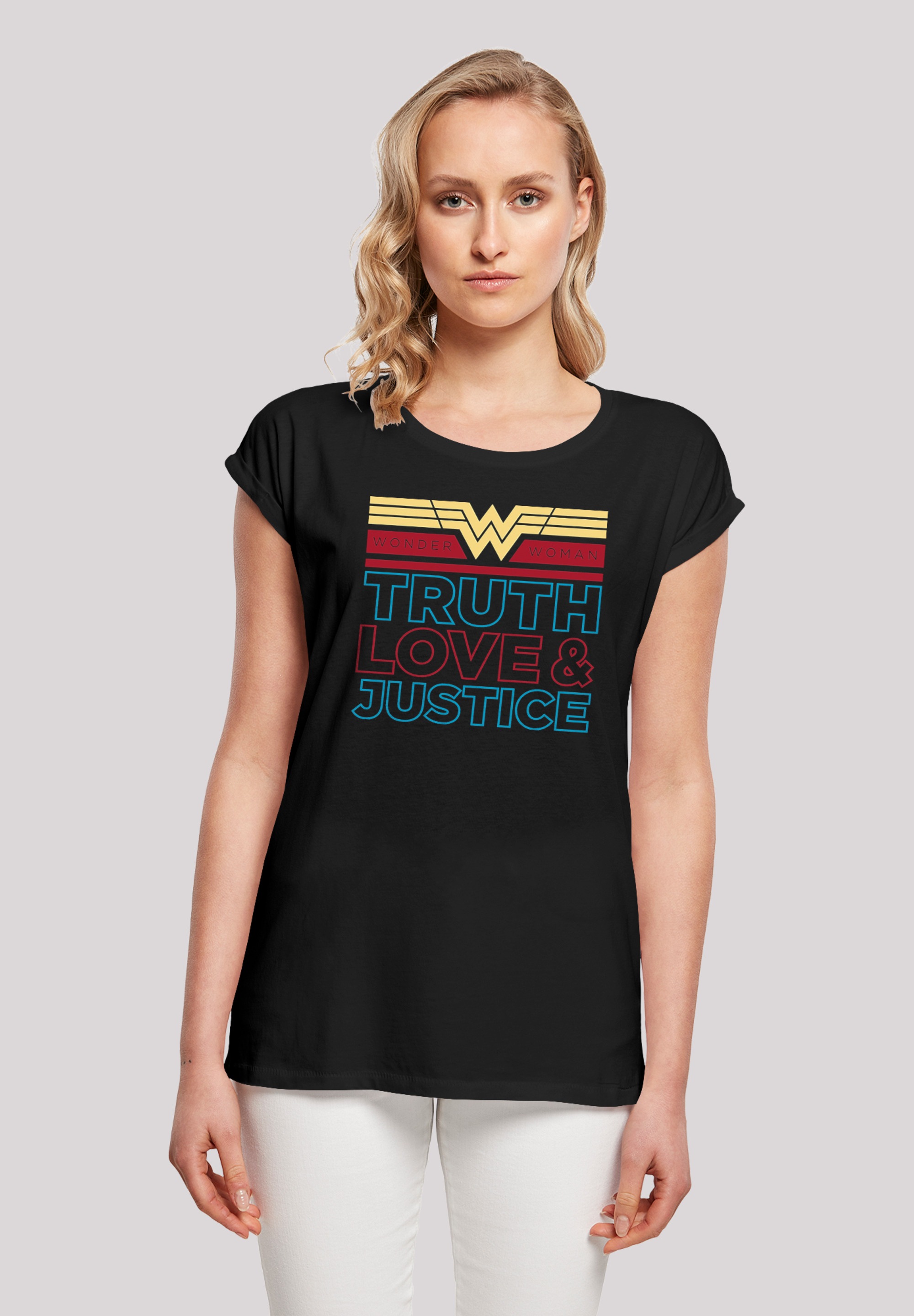 F4NT4STIC T-Shirt "DC Comics Wonder Woman 84 Truth Love And Justice", Print