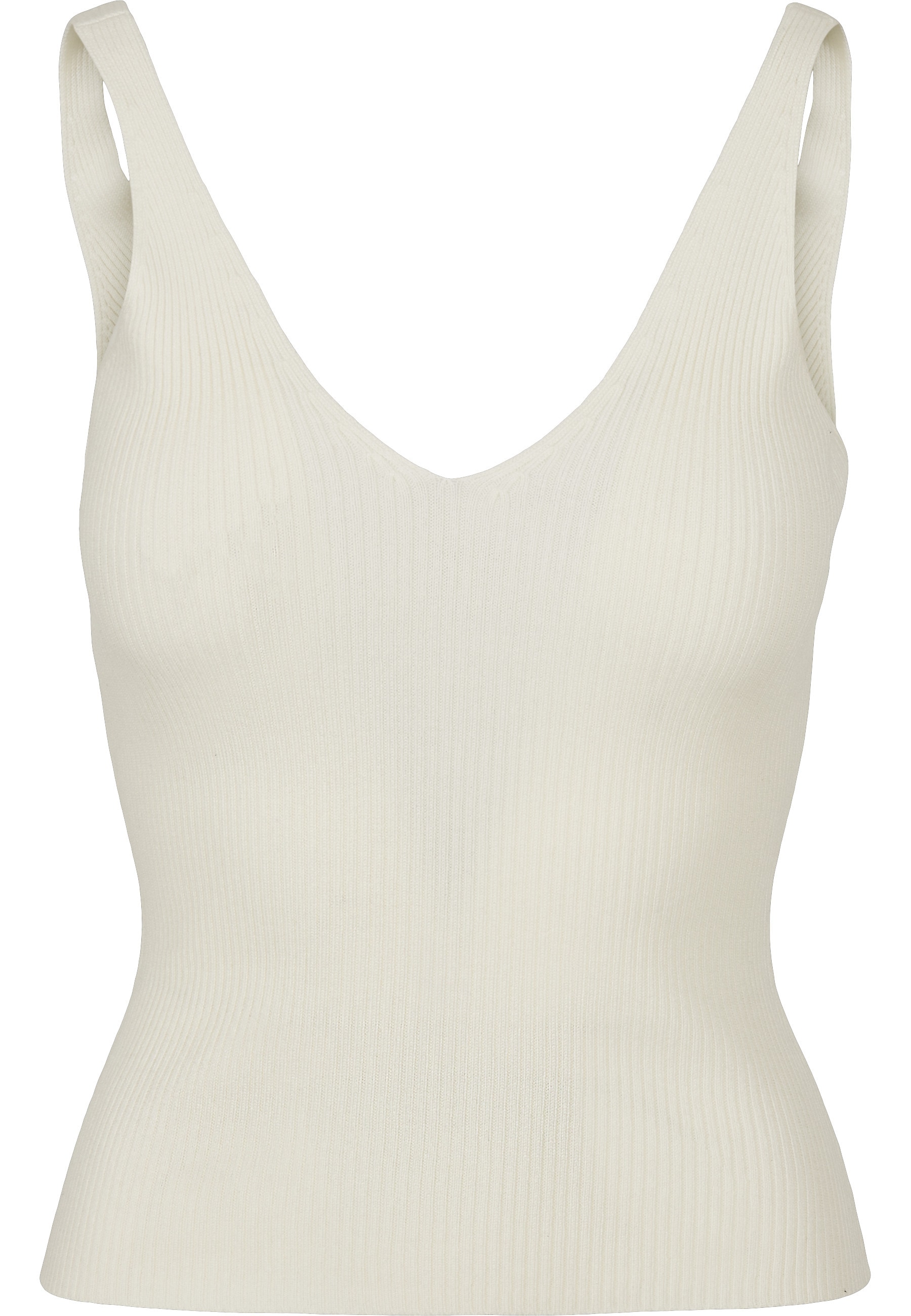 URBAN CLASSICS Tanktop "Urban Classics Damen Ladies Rib Knit Top" 1 Stk. günstig online kaufen