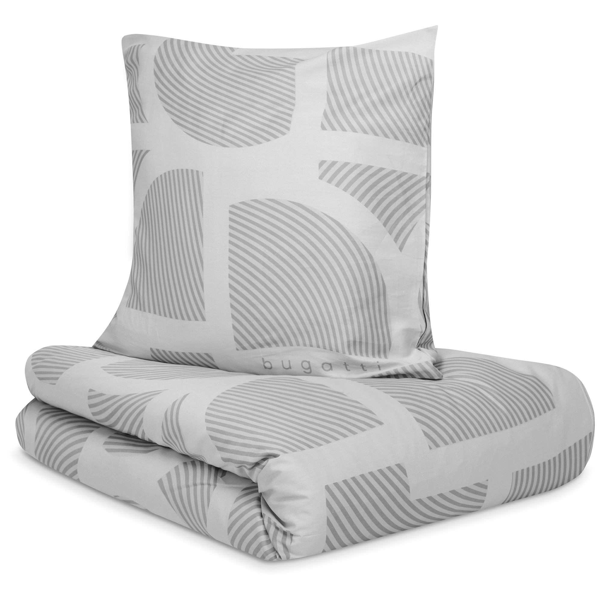 bugatti Bettwäsche "Satinbettwäsche bugatti" 2 Stk. mit abstraktem Muster günstig online kaufen