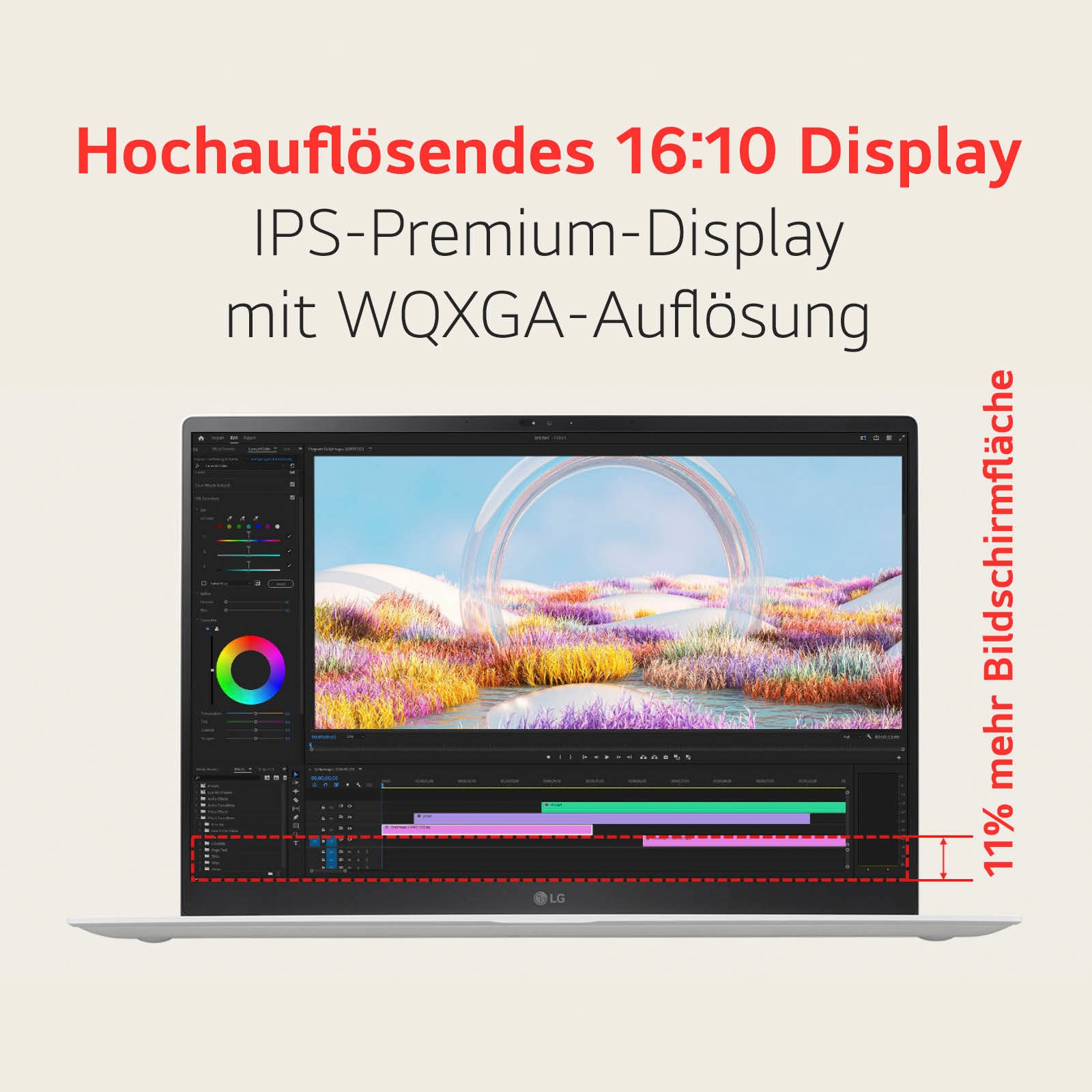 LG Business-Notebook »Gram 16" Ultralight Laptop, IPS-Display, 16 GB RAM, Windows 11 Home,«, 40,6 cm, / 16 Zoll, Intel, Core Ultra 7, ARC, 1000 GB SSD, 16Z90SP-G.AA78G, 2024