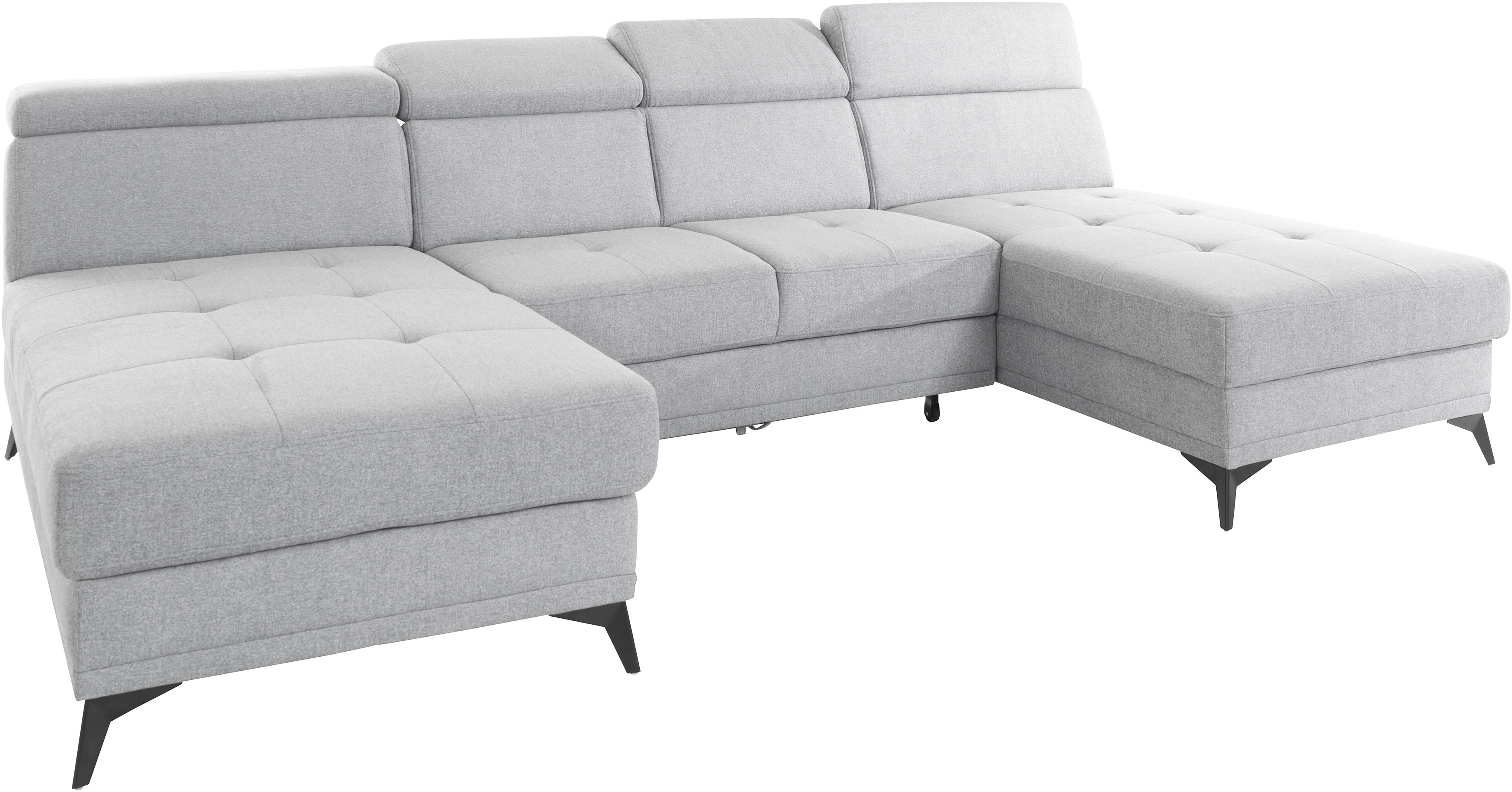 Thumbnail - INOSIGN Wohnlandschaft "Cardiz U-Form" inkl.Kopfteilverstellung und Federkern wahlweise mit Bettfunktion