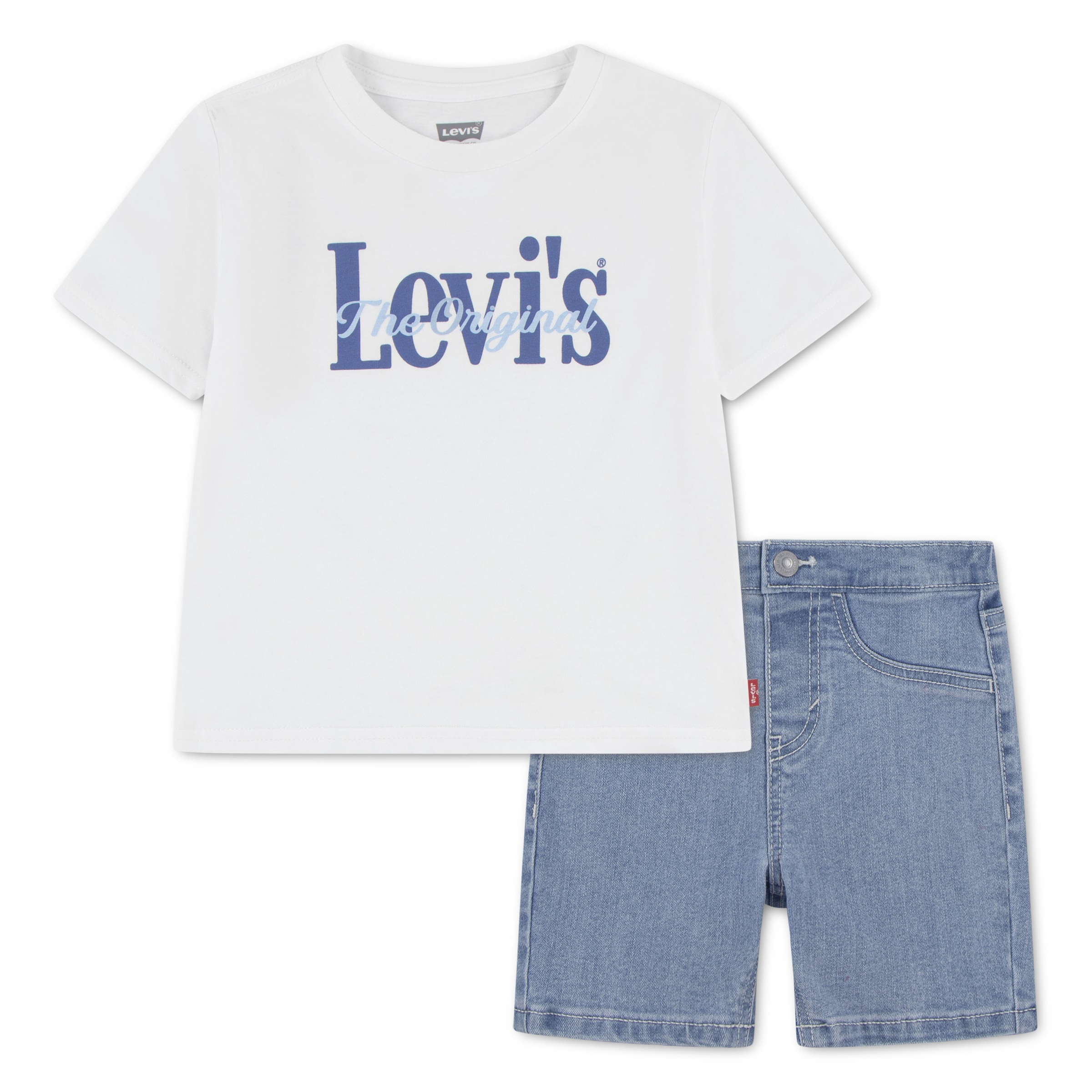 Levi's® Kids Shirt & Shorts »LVB HD AOP LOGO TEE & SHORT SE« 2 for Boys, 2 tlg. Set