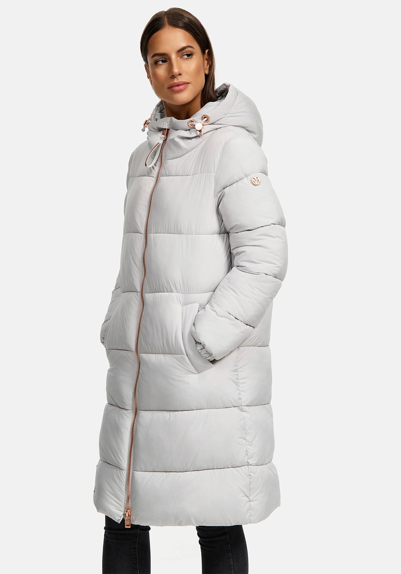Marikoo Winterjacke »Nomadiaa«, Lange Damen Winterjacke