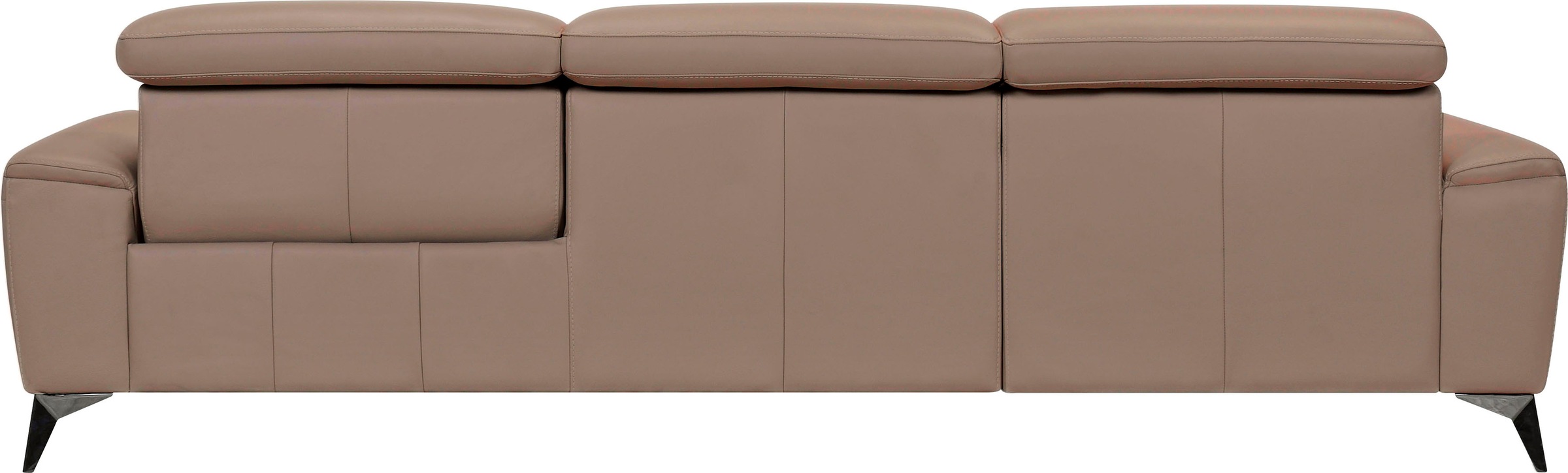 Places of Style Ecksofa »Theron, L-Form, 263 cm,«, elektrische Relaxfunktion, USB-Anschluss, manuelle Kopfteilverstellung