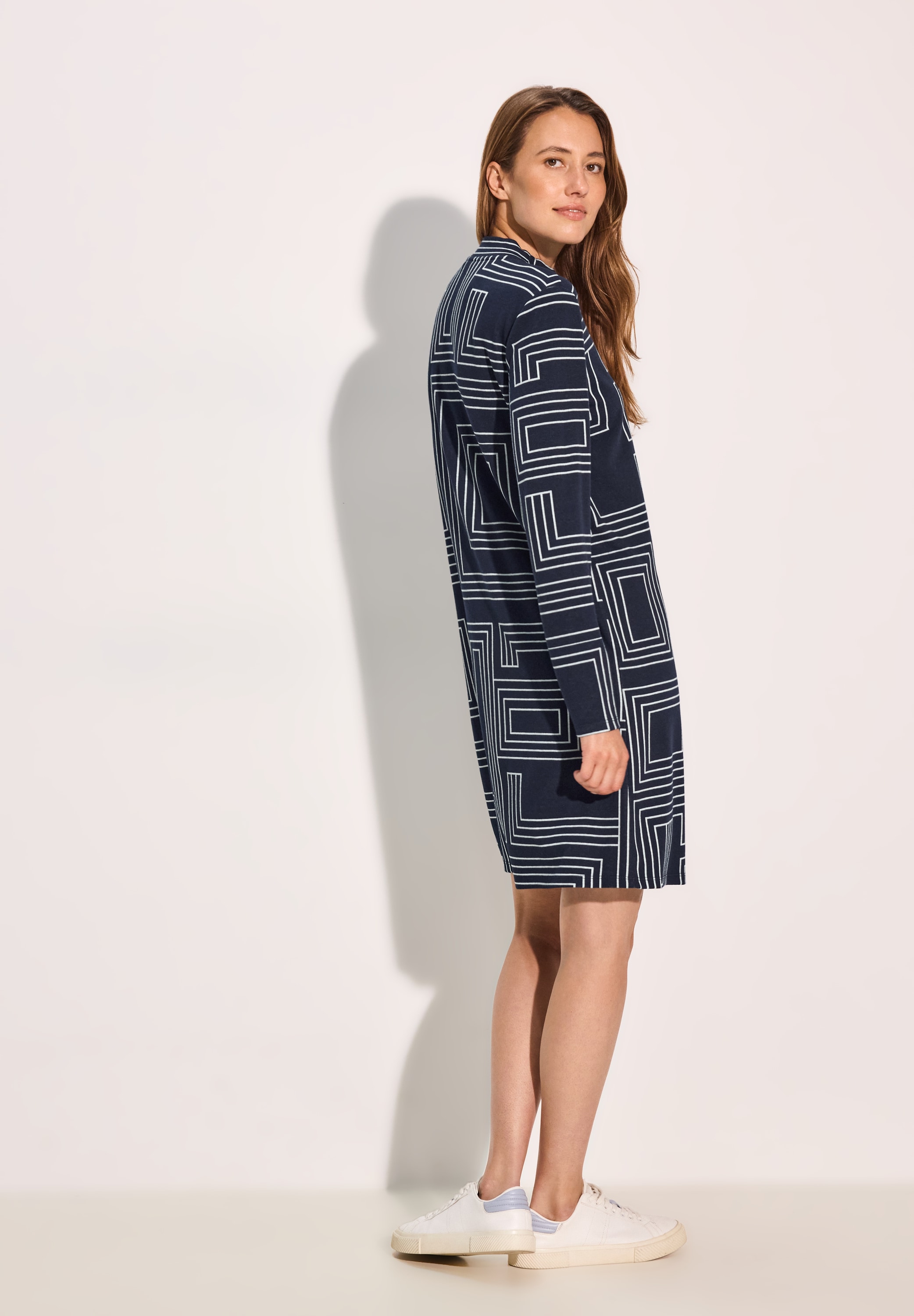 Cecil Jerseykleid, Sommerkleid mit grafischem Muster, weich und bequem
