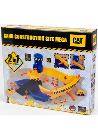Klein Spielzeug-Radlader »Caterpilar CAT Sandbaustelle Mega«, (Set, 28 tlg.), mit 3... kaufen