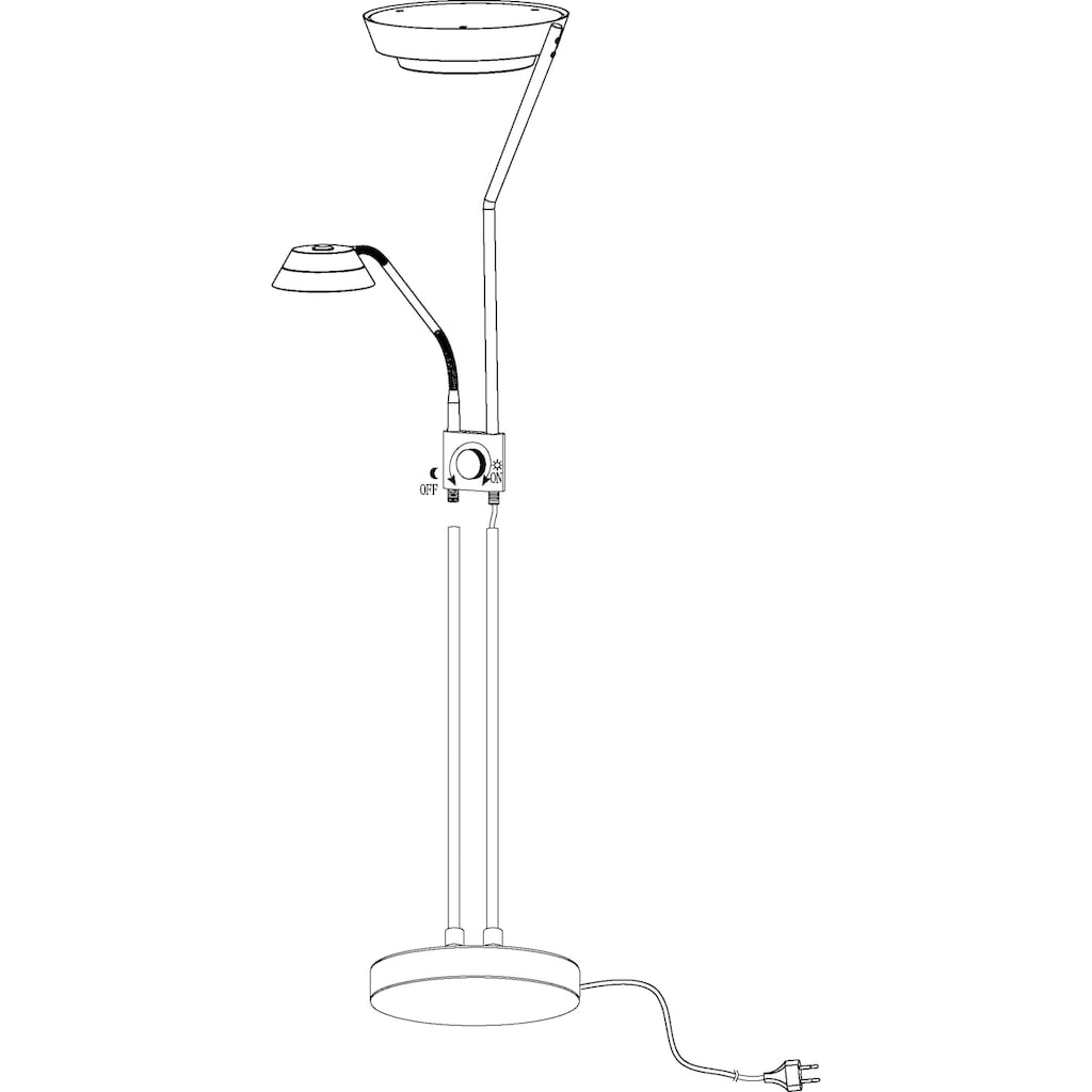 EGLO LED Deckenfluter »SARRIONE«, 3 flammig-flammig