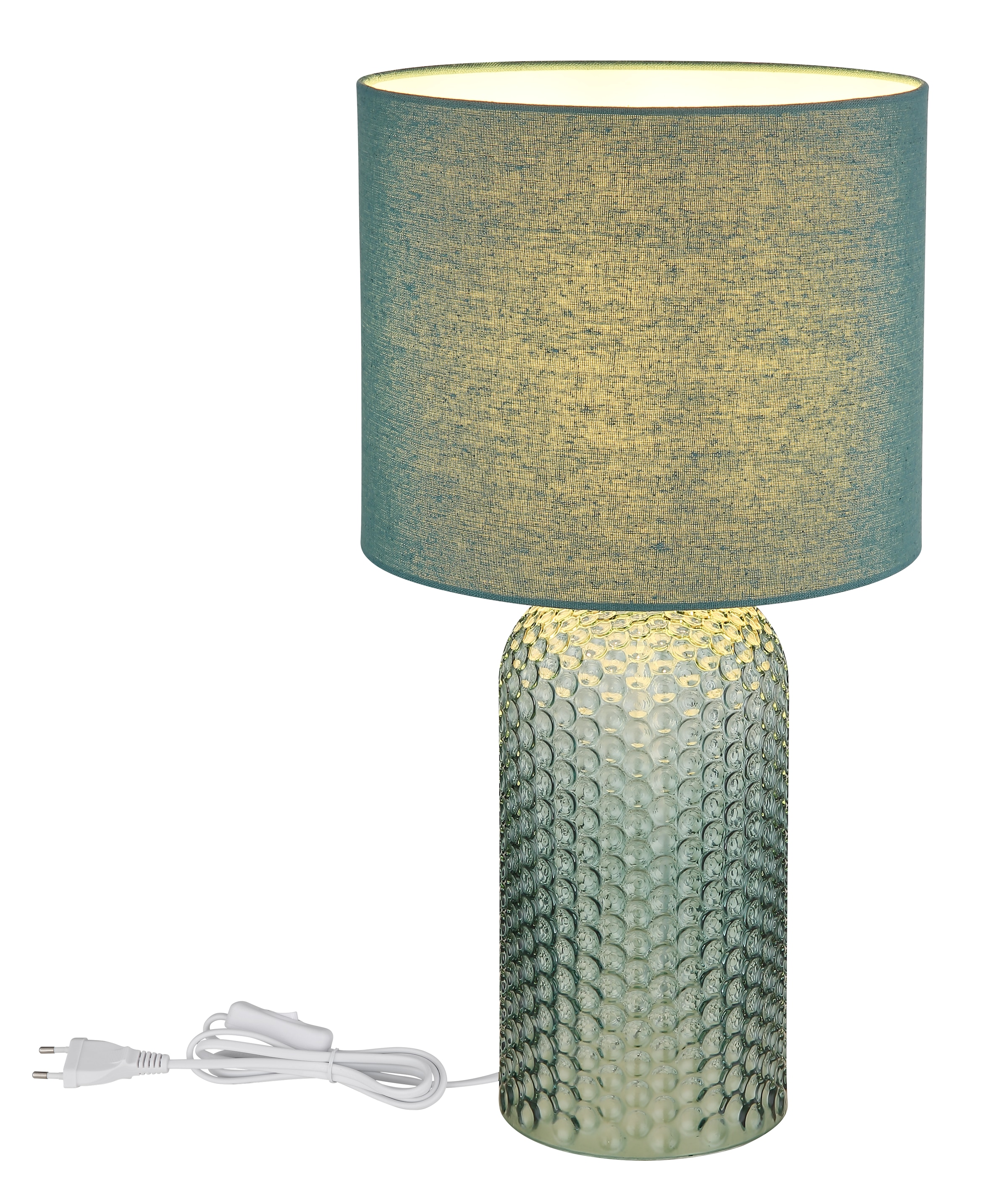 GLOBO LIGHTING Tischleuchte »SOFIA«, Leuchtmittel E27 | ohne Leuchtmittel, Tischlampe/blassgrün/Wohnzimmer/Flur/Schlafzimmer