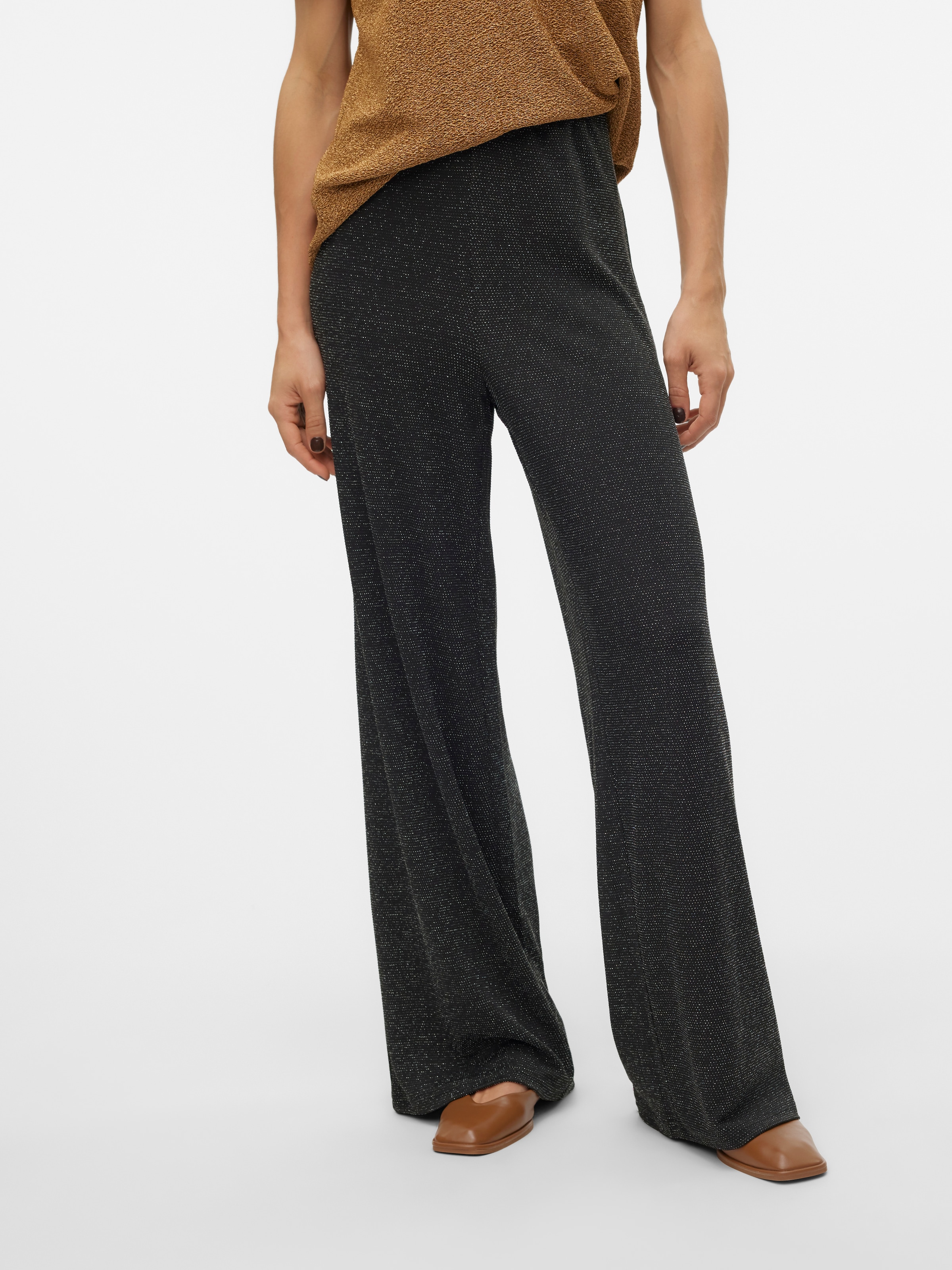 Vero Moda Schlupfhose "VMKANVA NW GLITTER WIDE PANT JRS", mit Glitzereffekt günstig online kaufen