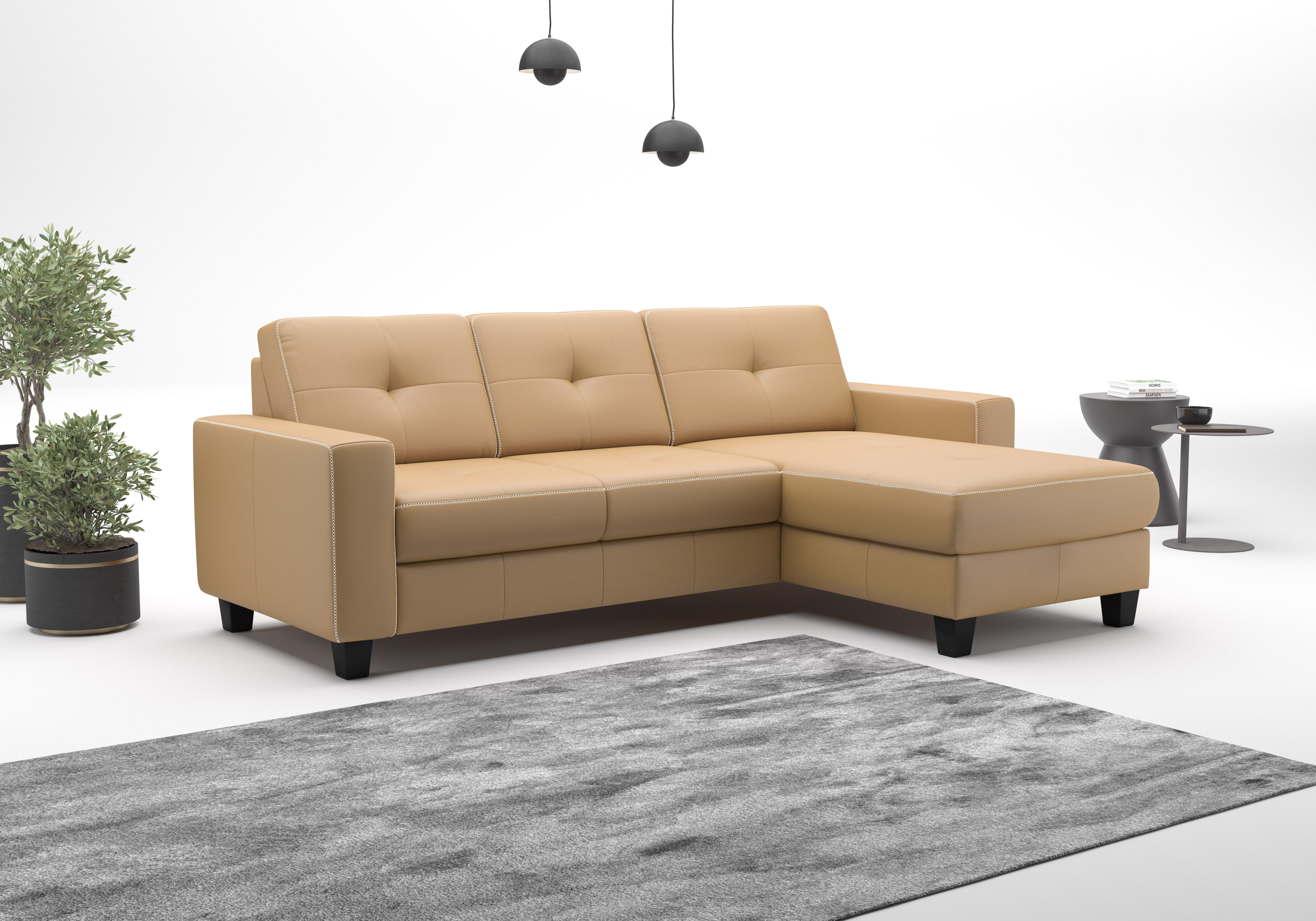 OTTO home Ecksofa "Varese" wahlweise mit Schlaffunktion und Bettkasten