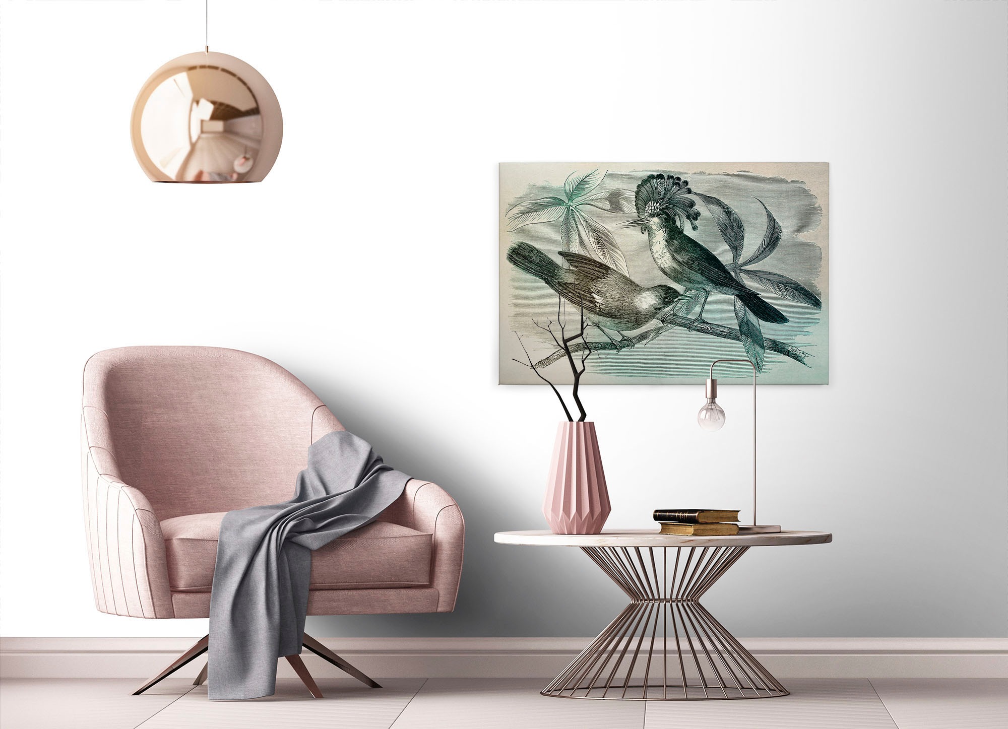 A.S. Création Leinwandbild »vintage birds« Gemälde | Kunst 1 Stk. tlg. Vogel Keilrahmen Bild Leinwand-Bild Wohnzimmer modern Wandbild Kinder