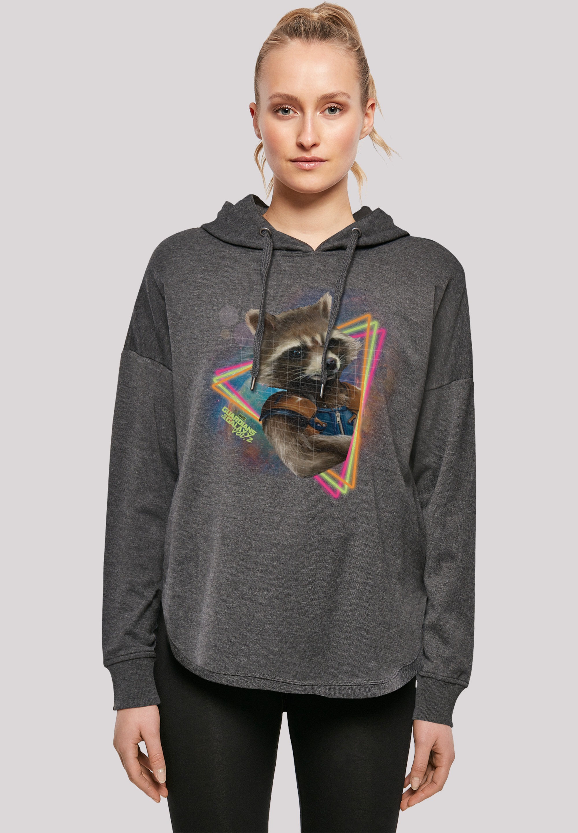 Kapuzenpullover »Marvel Guardians of the Galaxy Neon Rocket«, Print