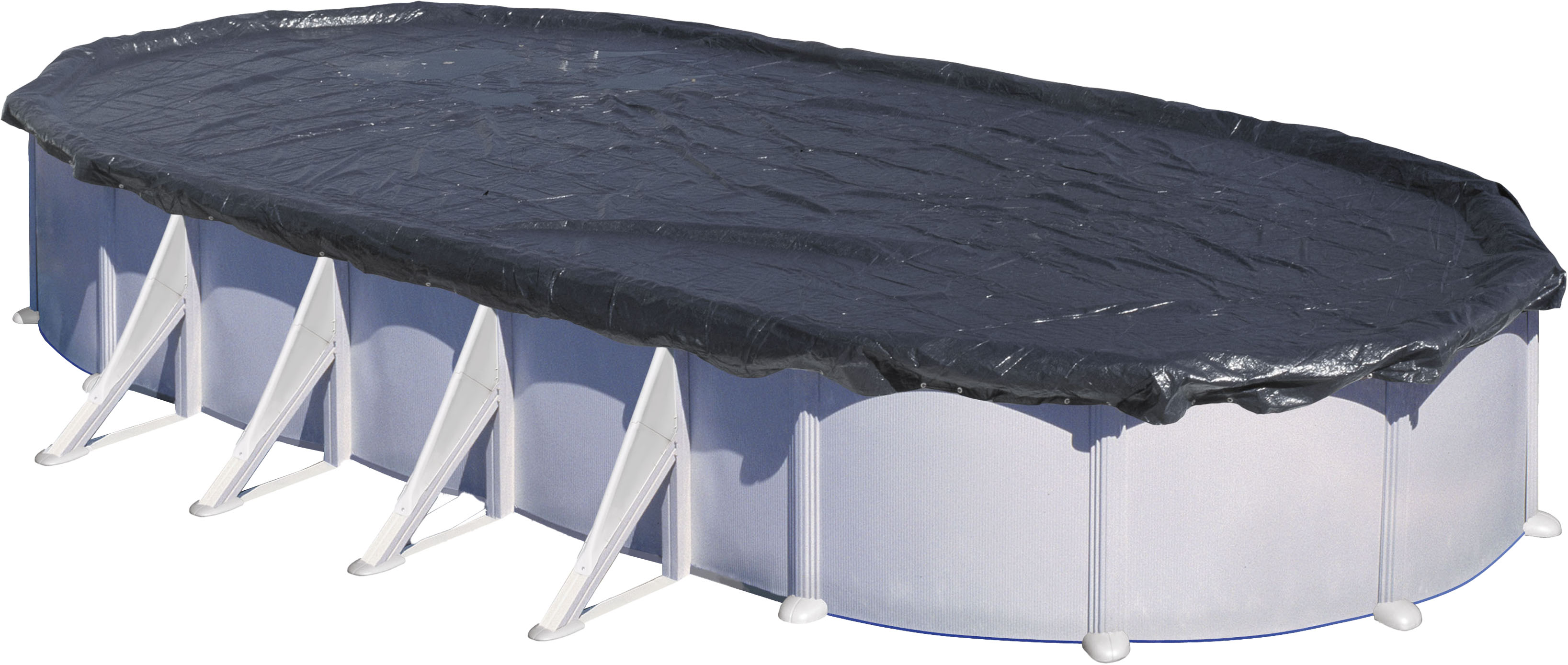 Gré Bâche d’hivernage pour piscine acier Gré Dimension - Ovale 11,15x6,60m (pour piscine de 10,00x5,50m)