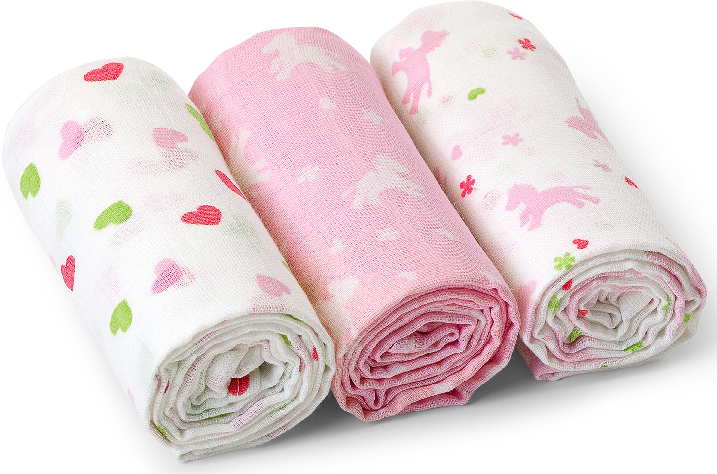 STERNTALER Baby Stoffwindeln "Pferde/Herzen", bunt, Baumwolle, Windeln