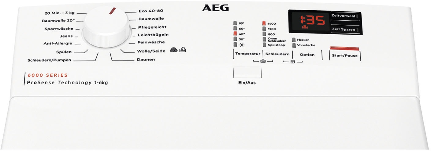 AEG Waschmaschine Toplader "LTR6A41460" 6 kg 1400 U/min Anti-Allergie-Progr günstig online kaufen