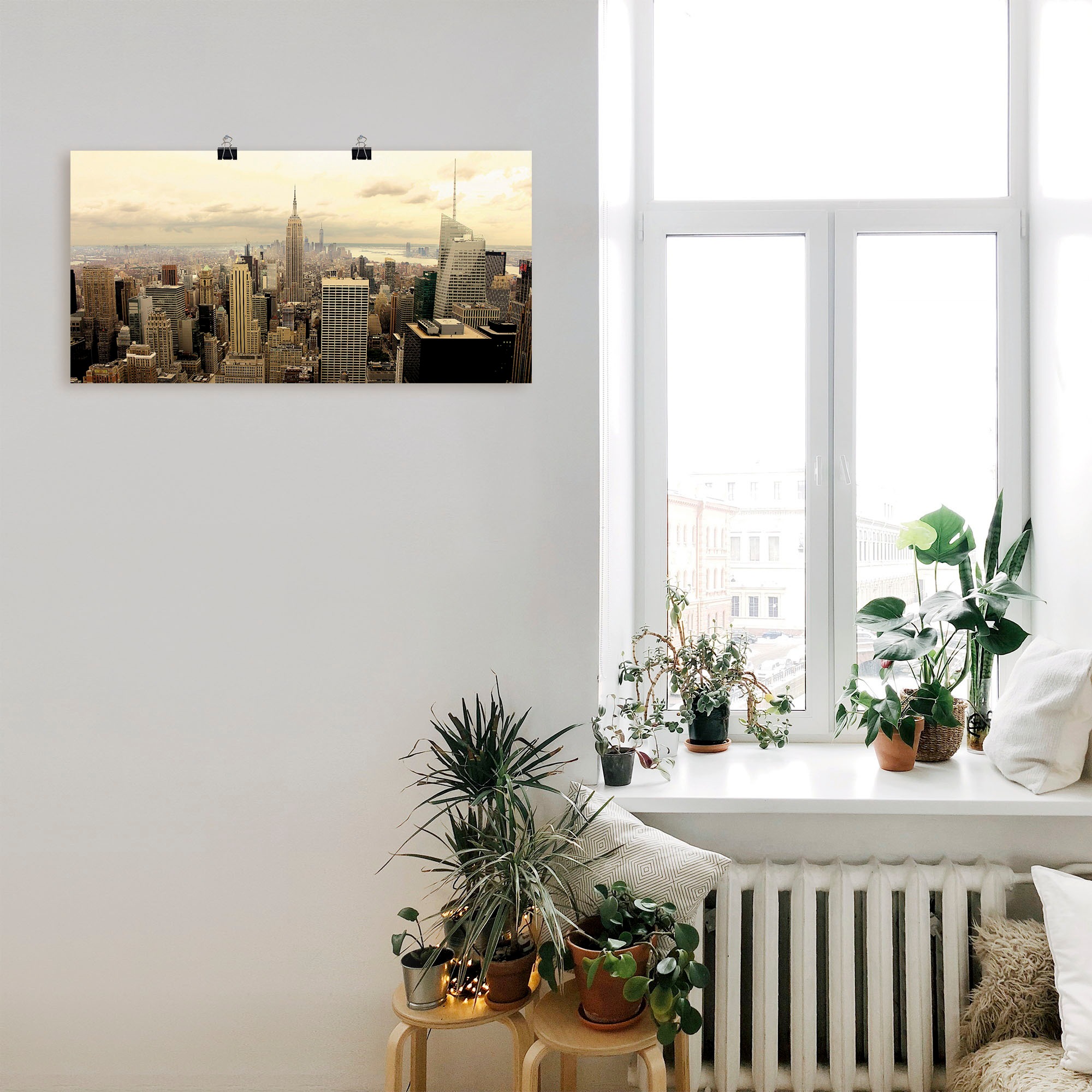 Artland Wandbild "Skyline Manhattan - New York", Amerika, (1 St.), als Alub günstig online kaufen