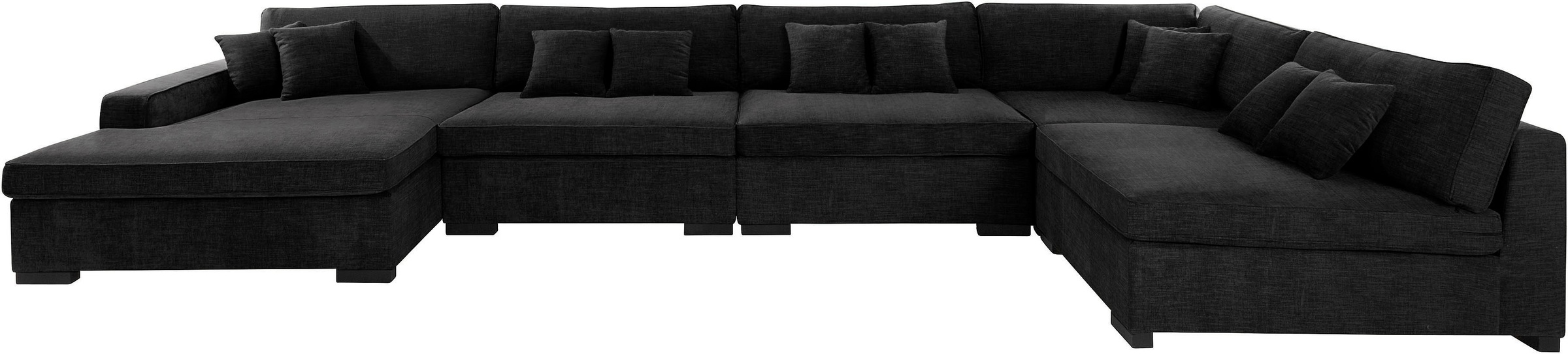 Home affaire Wohnlandschaft "Skara XXL U-Form", Lounge-Sofa XXL mit Federke günstig online kaufen