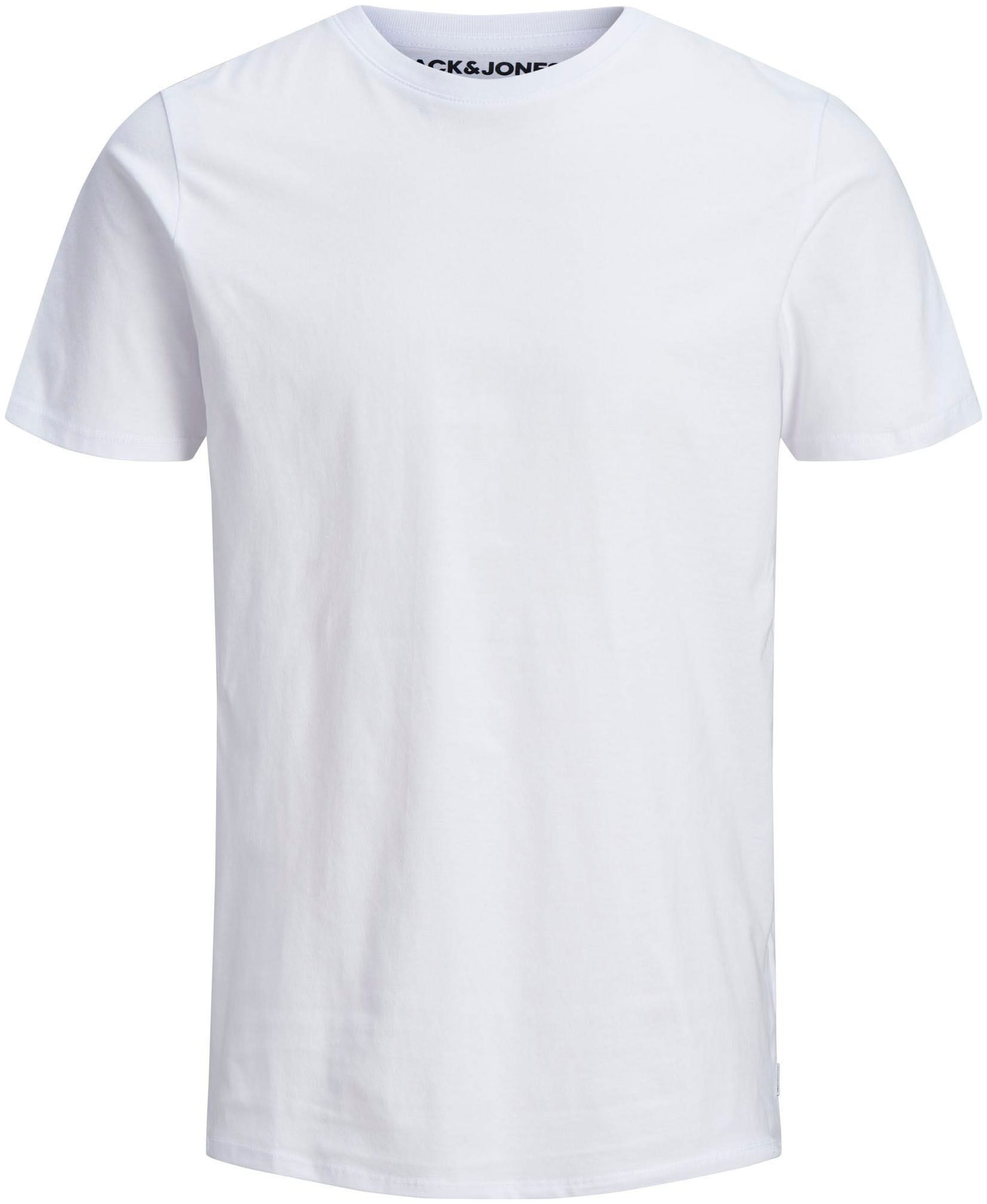 Jack & Jones Junior Rundhalsshirt »JJEORGANIC figurbetont, atmungsaktiv, kombinierbar«, unifarben, casual, slim fit, Jersey, Rundhals
