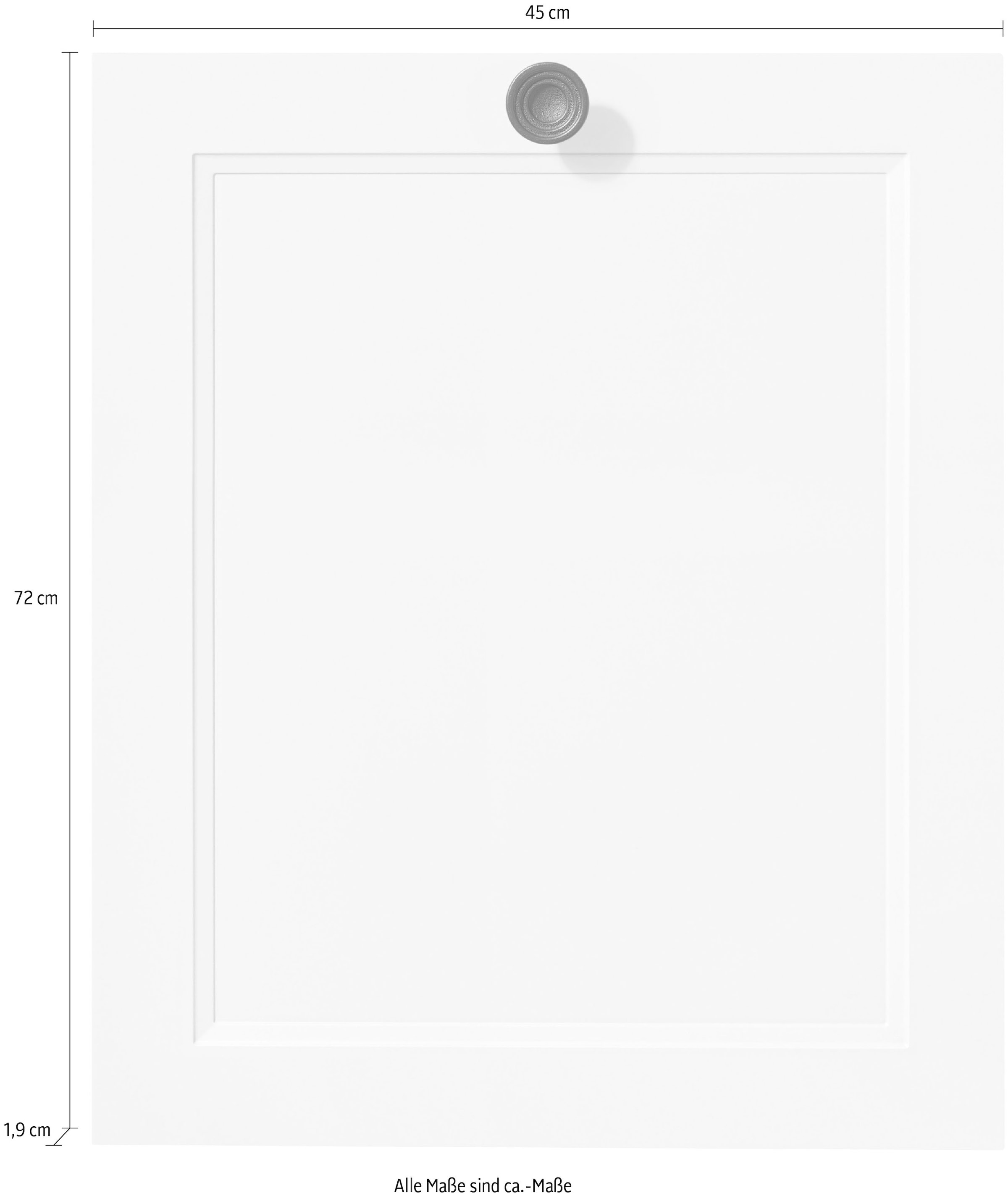 nobilia® Frontblende »"Cascada", durchgehende Türfront für vollintegrierte Geschirrspüler,«, in den Breiten Breiten 45 und 60 cm