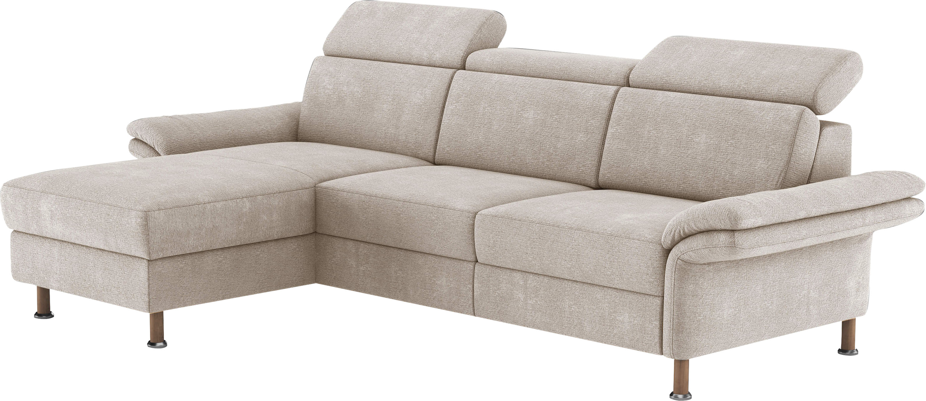 OTTO home Ecksofa "Calypso L-Form" mit motorischen Funktionen im Sofa und Recamiere