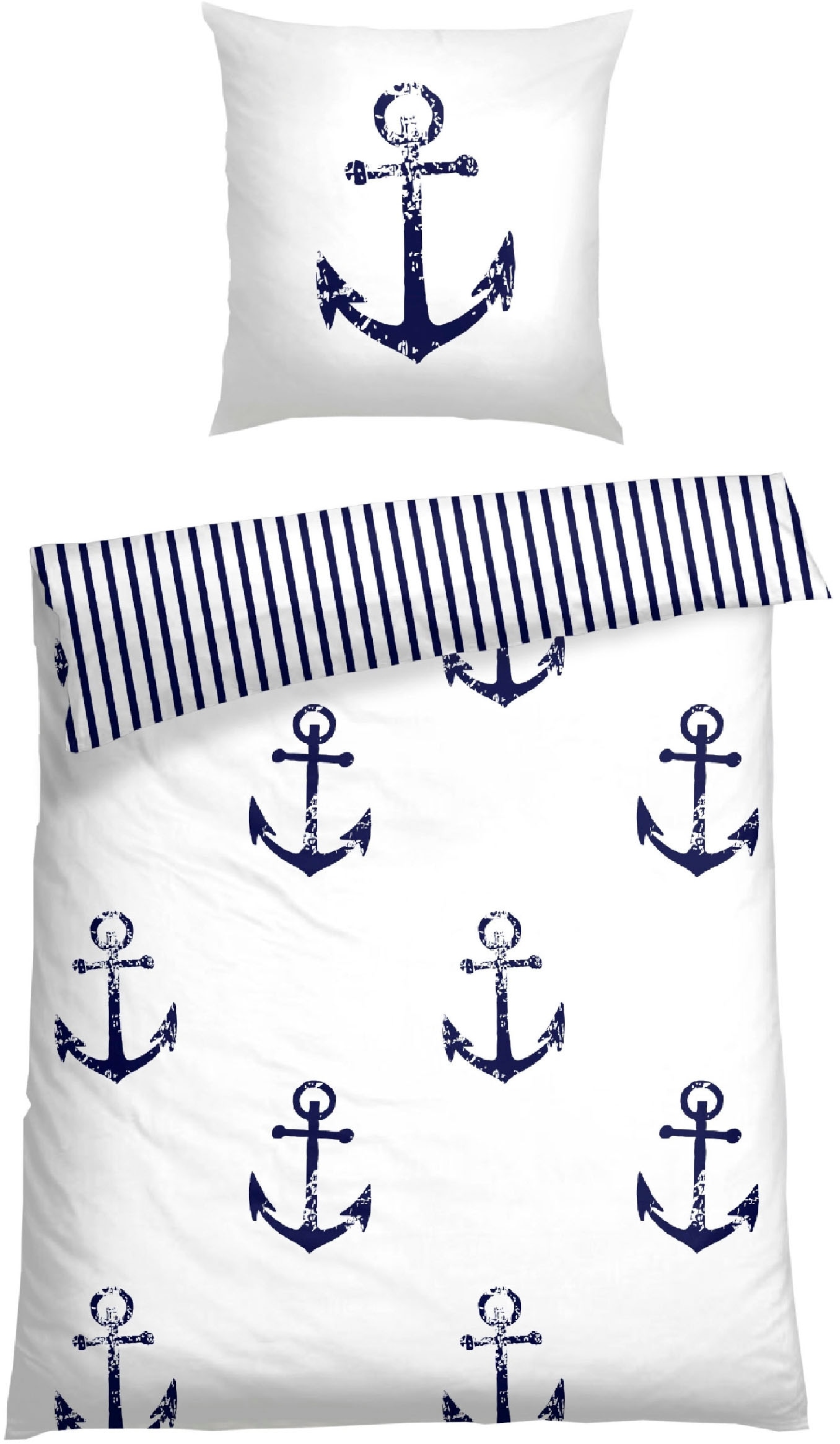 Schiesser Bettwäsche "Marina, maritime Momente in frischer Farbkombination" günstig online kaufen