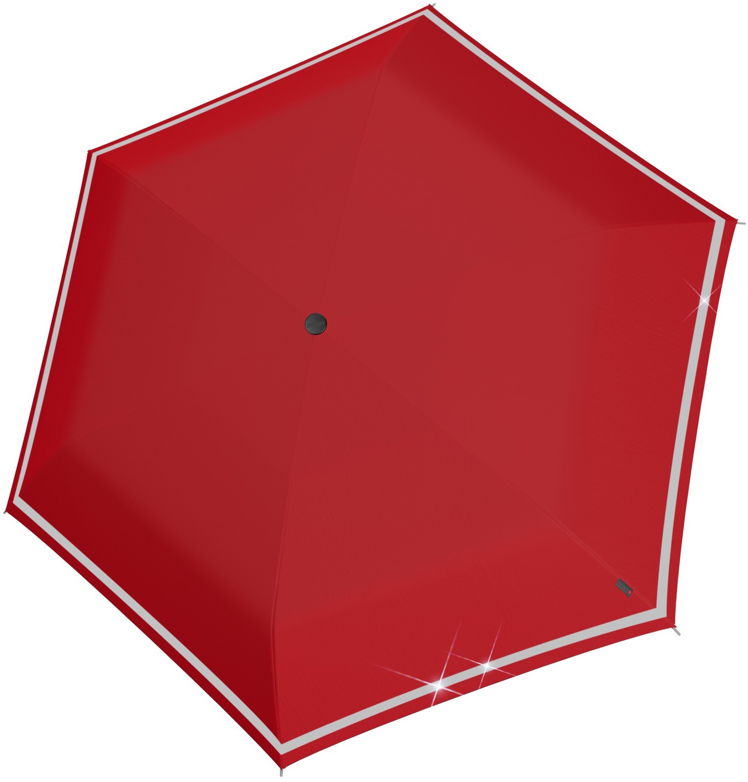 Knirps® Taschenregenschirm »Rookie umlaufendem, reflektierendem | für mit Kinder; salsa reflective«, manual, Band BAUR