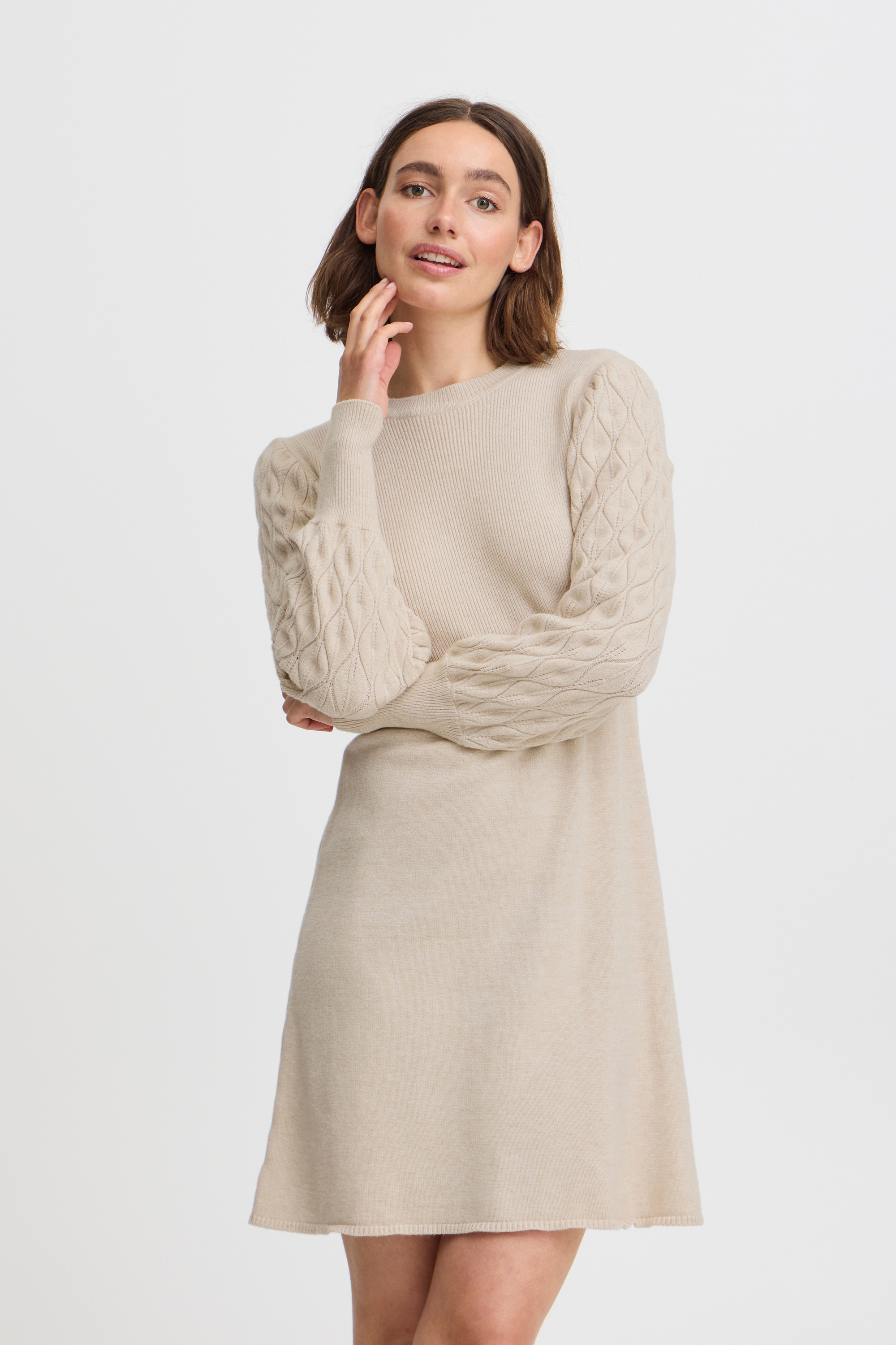 b.young Midikleid »Damen Kleid BYNONINA«