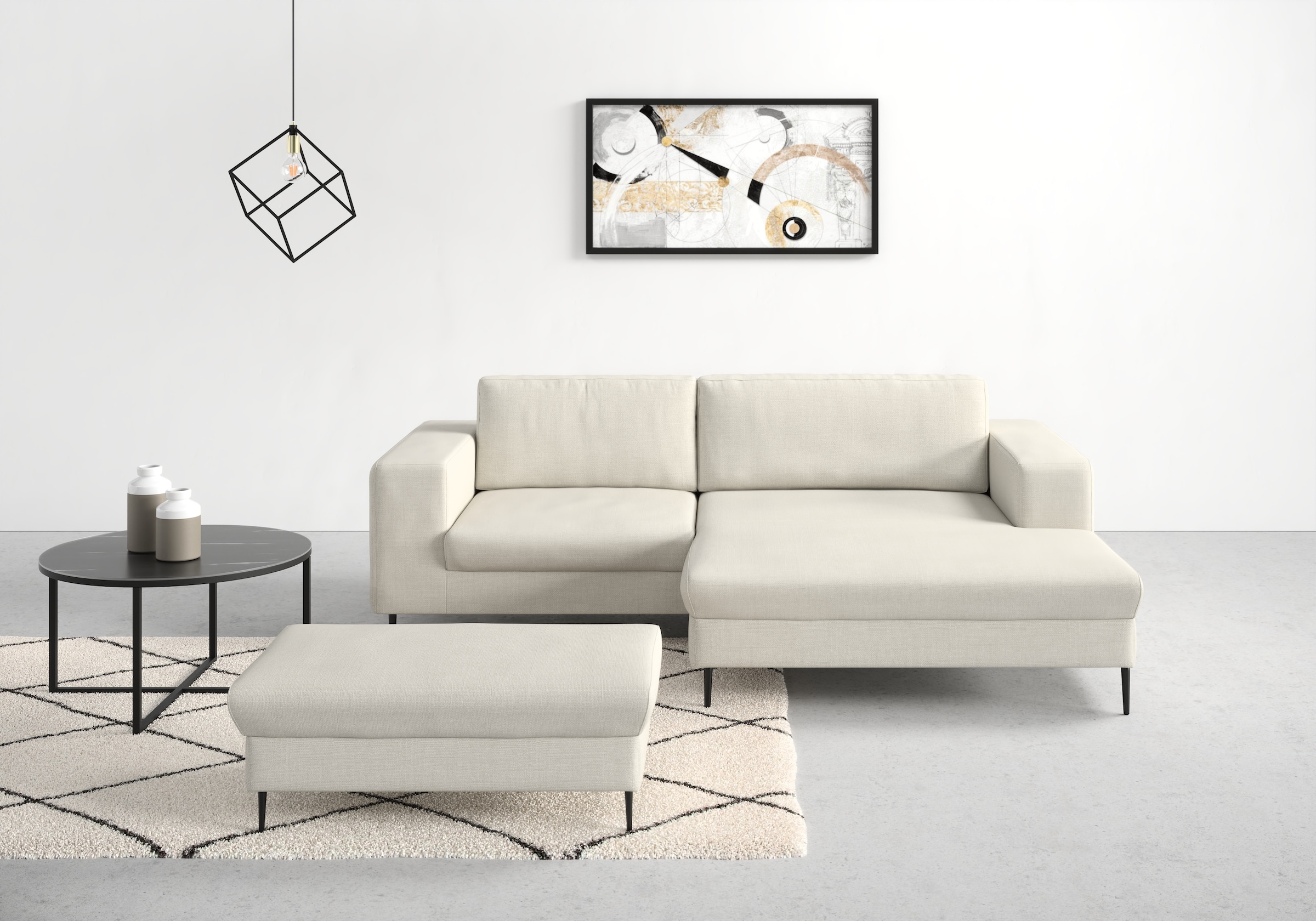 DOMO collection Ecksofa "Modica L-Form", moderne Optik mit großzügiger Reca günstig online kaufen