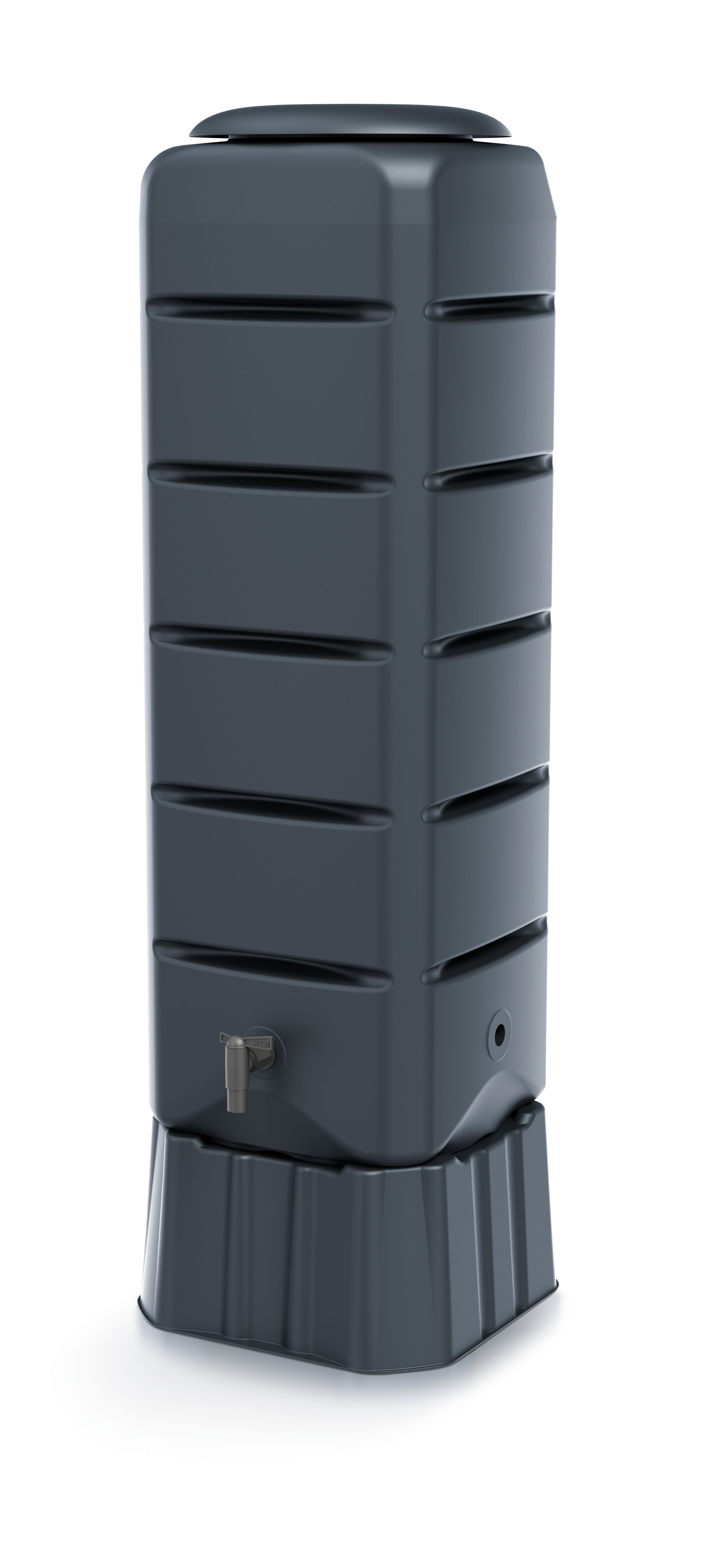 Regentonne PROSPERPLAST, B:130,5cm H:39,6cm T:39,6cm, grau, Polyethylen, Garten, Regentonnen, "Tenso"