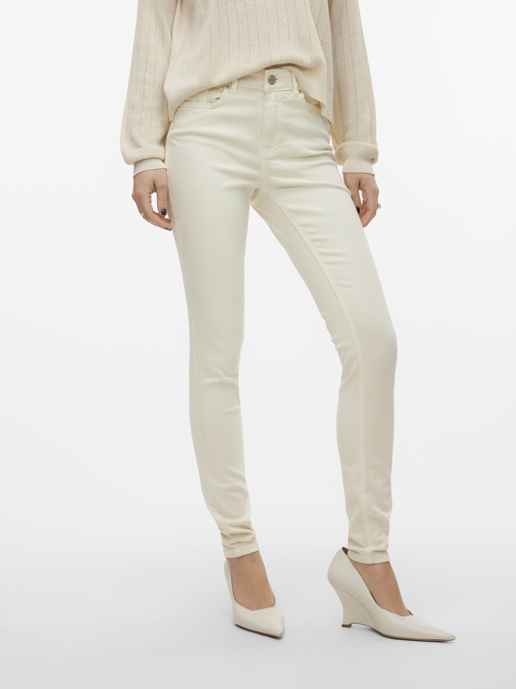 Vero Moda Skinny-fit-Jeans "VMFLASH MR SKINNY JEANS COLOR GA NOOS" günstig online kaufen