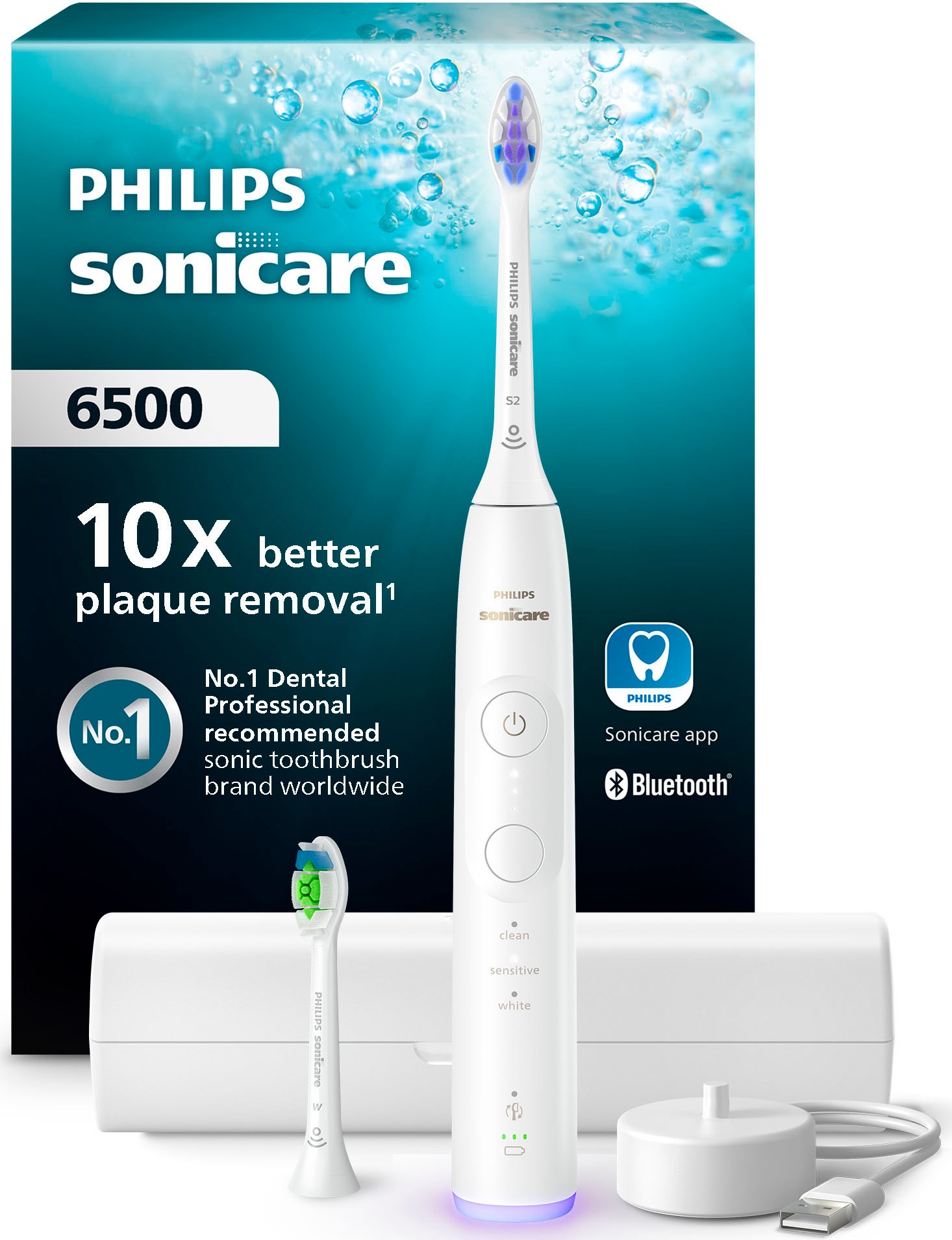 Zahnbürste - Philips - Hx7410/02 - Sonicare - Serie 6500 - Weiß - Elektrisch - Bild 7