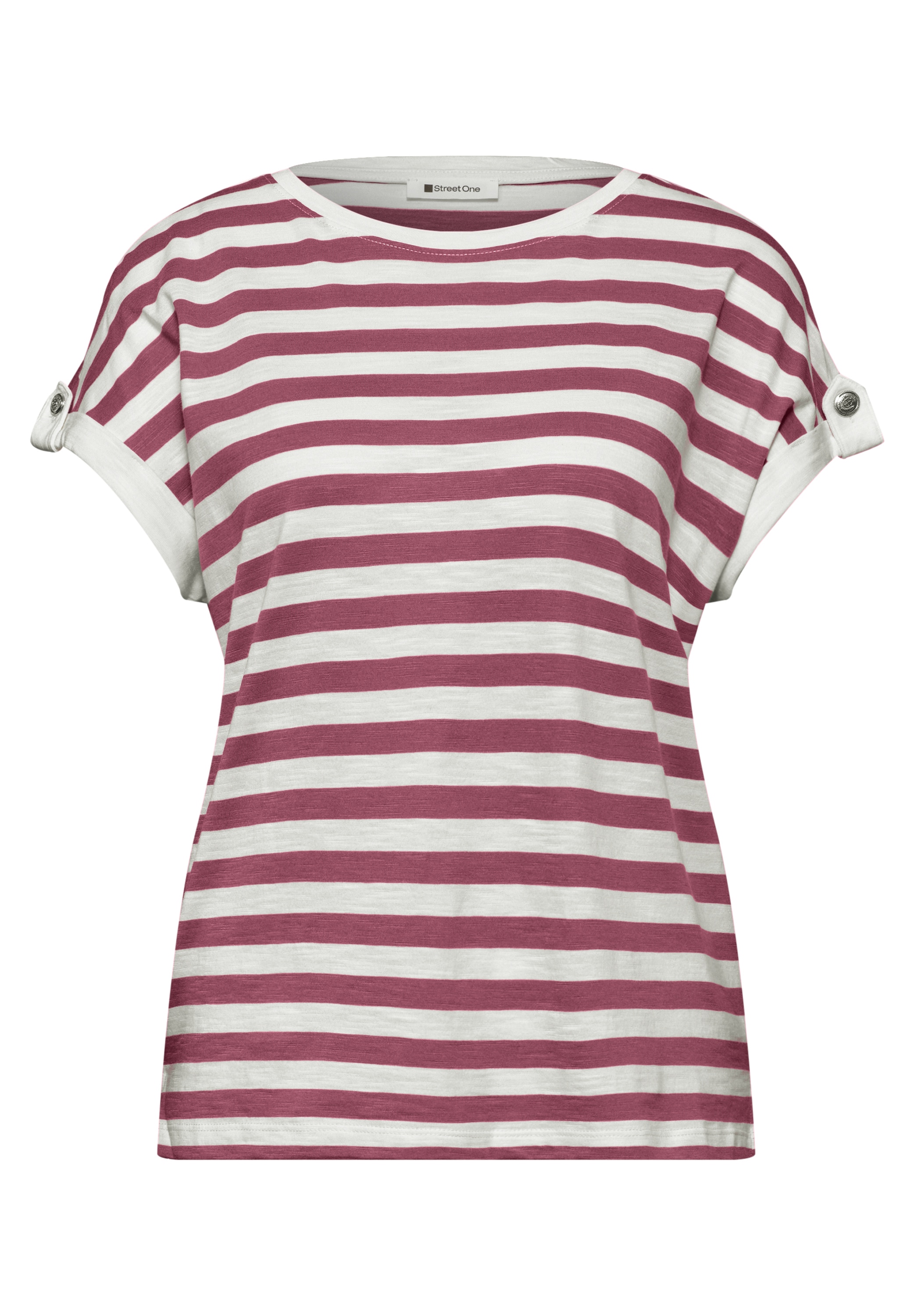 STREET ONE Shirttop Sommershirt im Streifen-Design