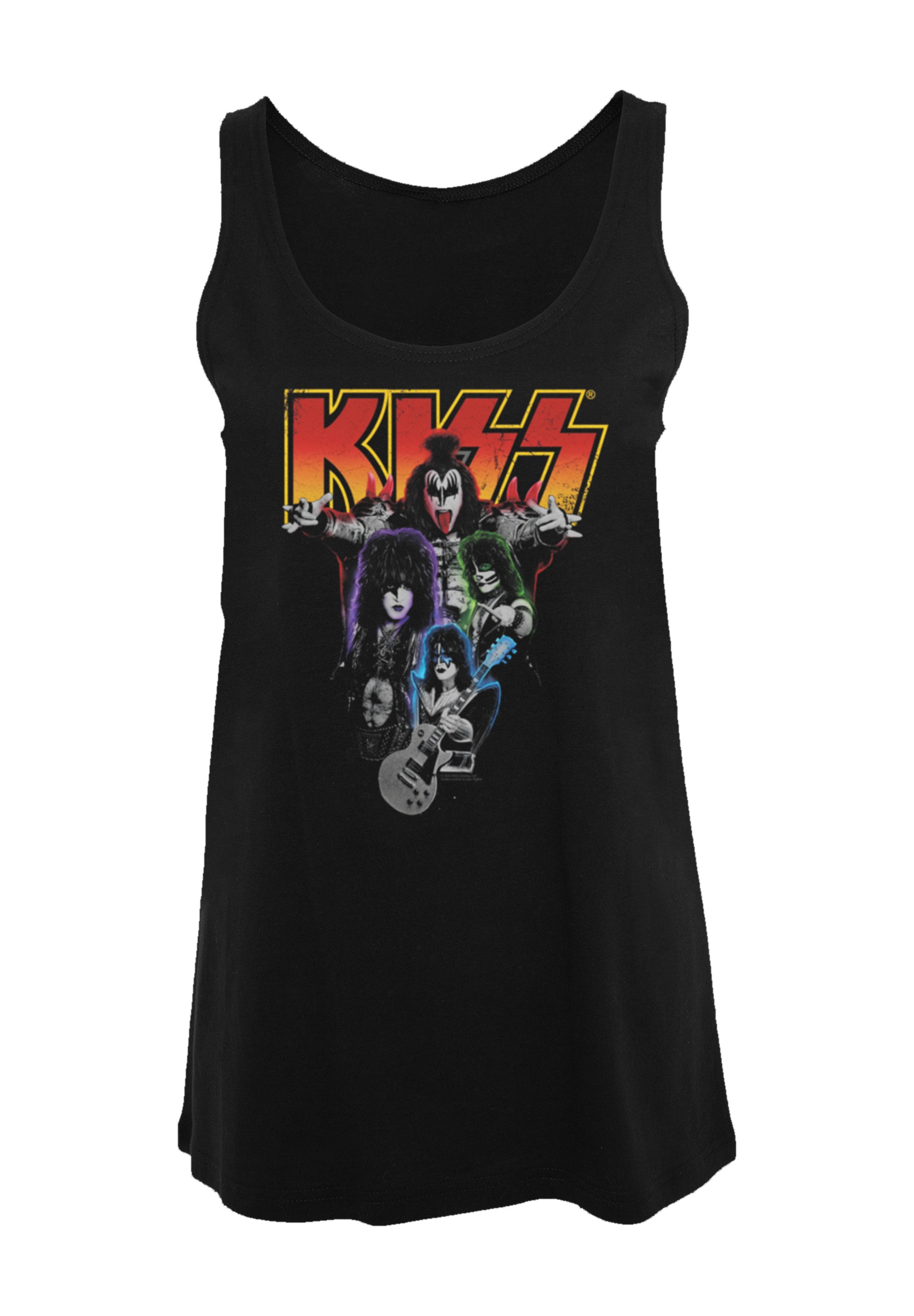F4NT4STIC T-Shirt »Kiss Rock Band Neon«, Premium Qualität, Musik, By Rock Off