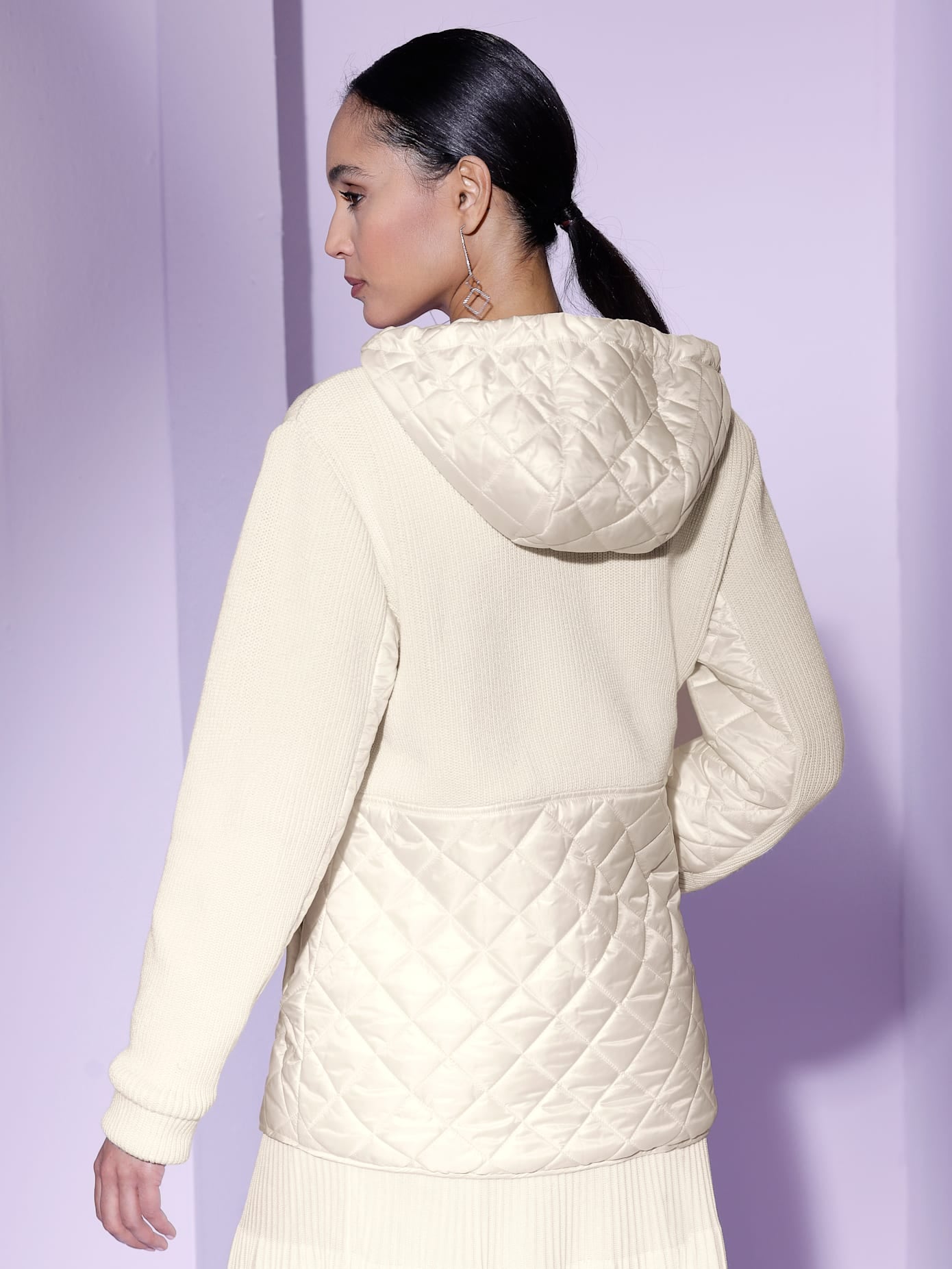 creation L Langjacke, mit Kapuze