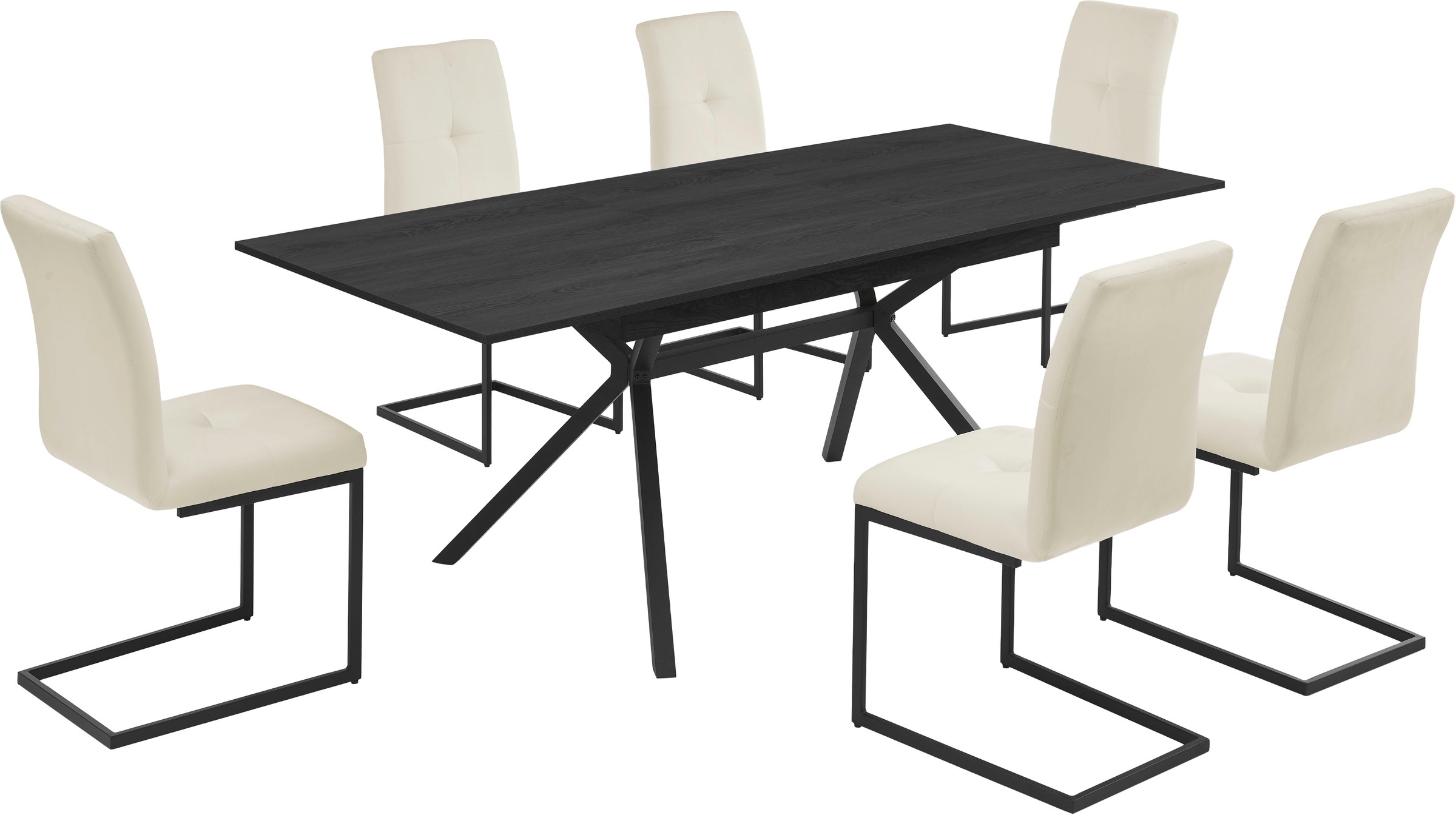 OTTO home Esstisch »Vendy«, ausziehbarer Tisch mit pflegeleichter Oberfläche, 160-210 cm