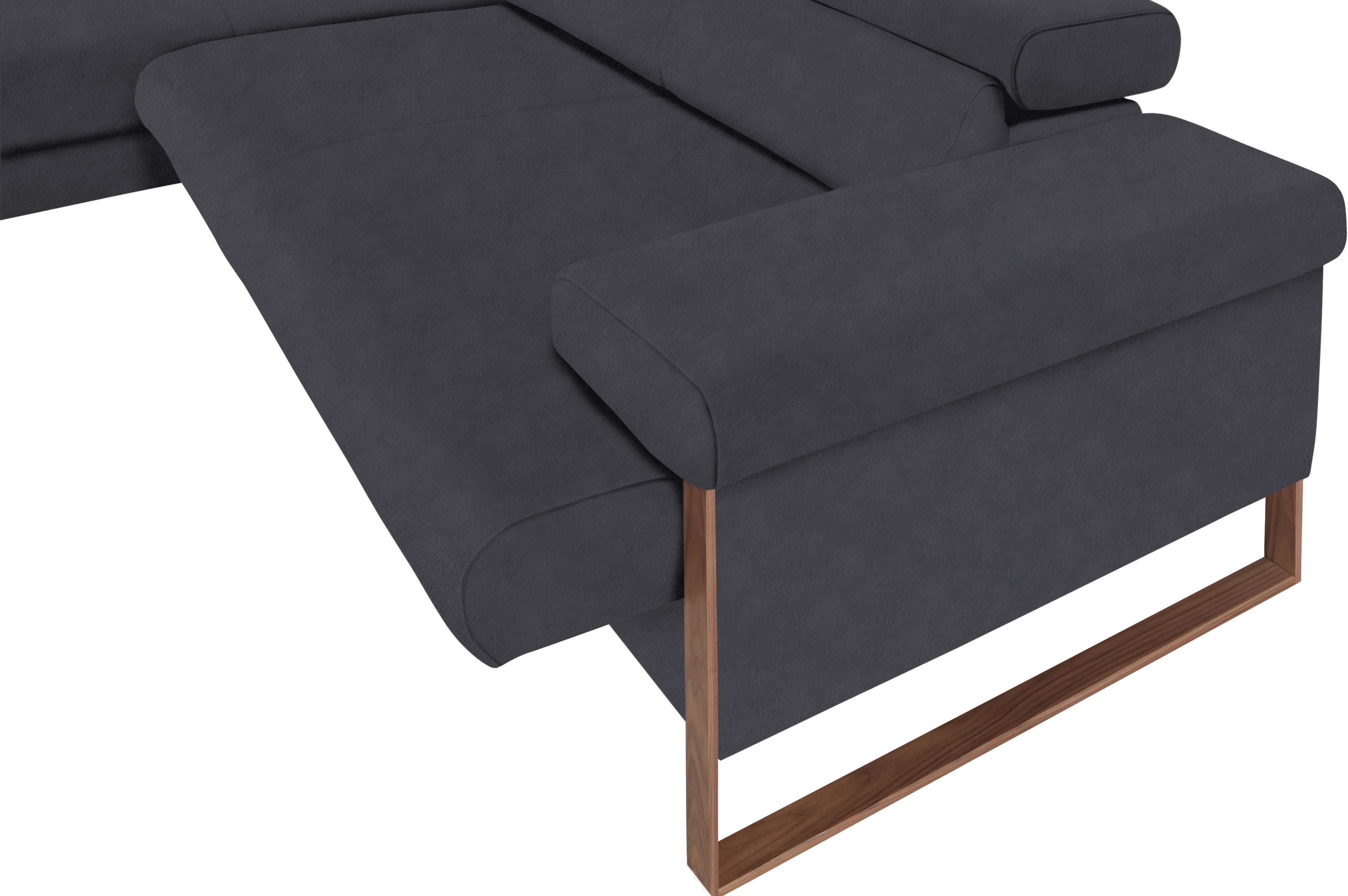 Thumbnail - W.SCHILLIG Ecksofa "finn, Designsofa mit tollem Sitzkomfort, bequem, L-Form", German Design Award 2016, Fußgestell Nussb...