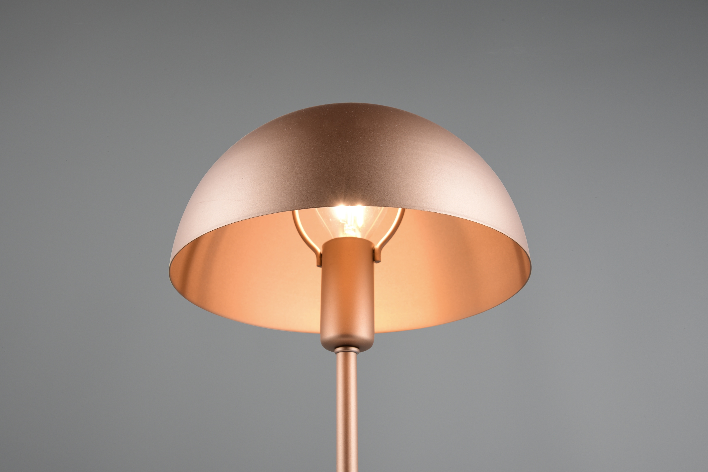 TRIO Leuchten Schreibtischlampe »NOLA, exkl. 1x E14 max 28W, Tischlampe mit Schnurschalter Höhe 31cm«, 1 flammig, Leuchtmittel E14 | Leuchtmittel wechselbar, Ø 20cm, Nachttischlampe, 180cm Anschlusskabel, Leuchtmittel wechselbar