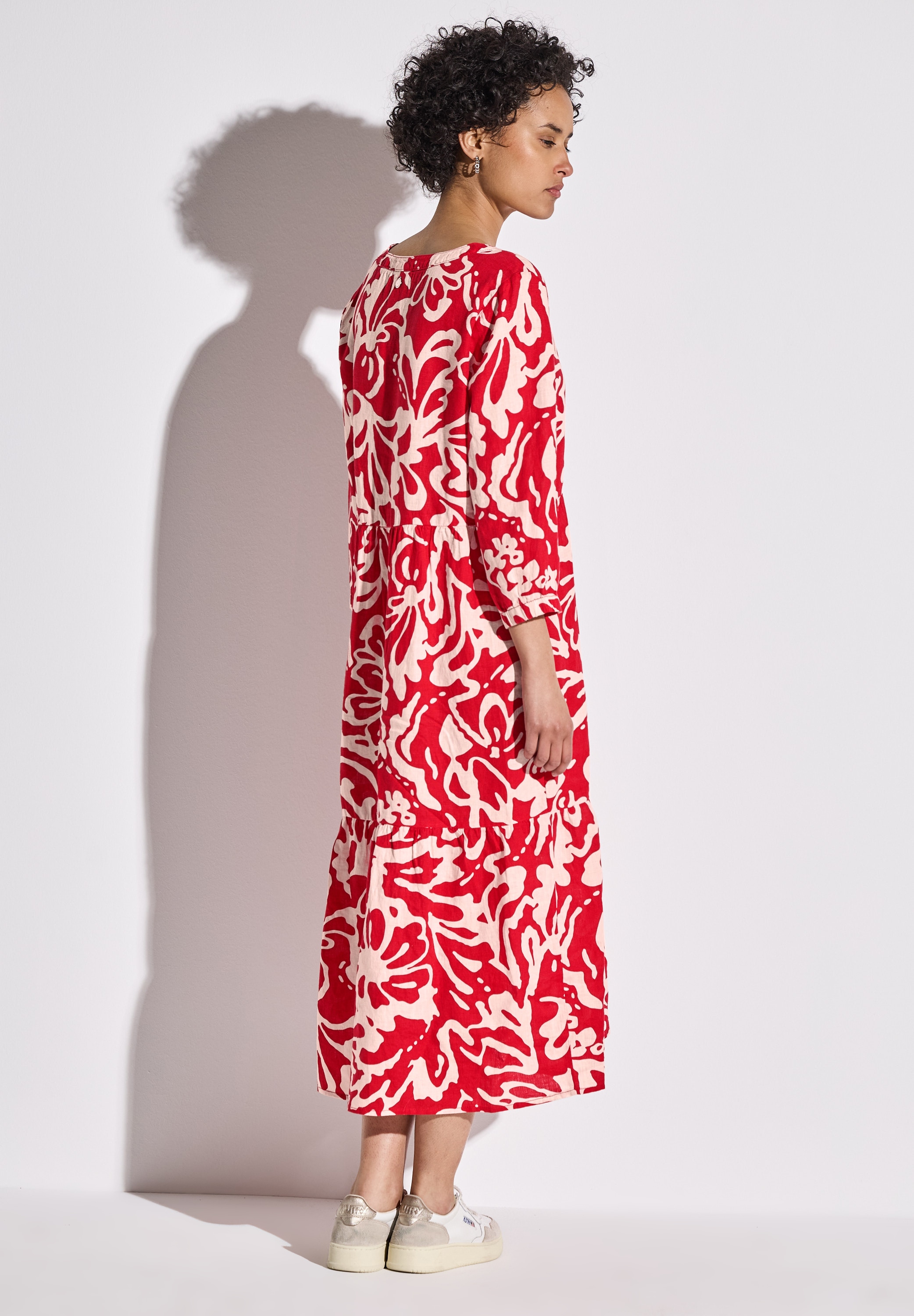 STREET ONE Midikleid, mit floralem Muster und Volants