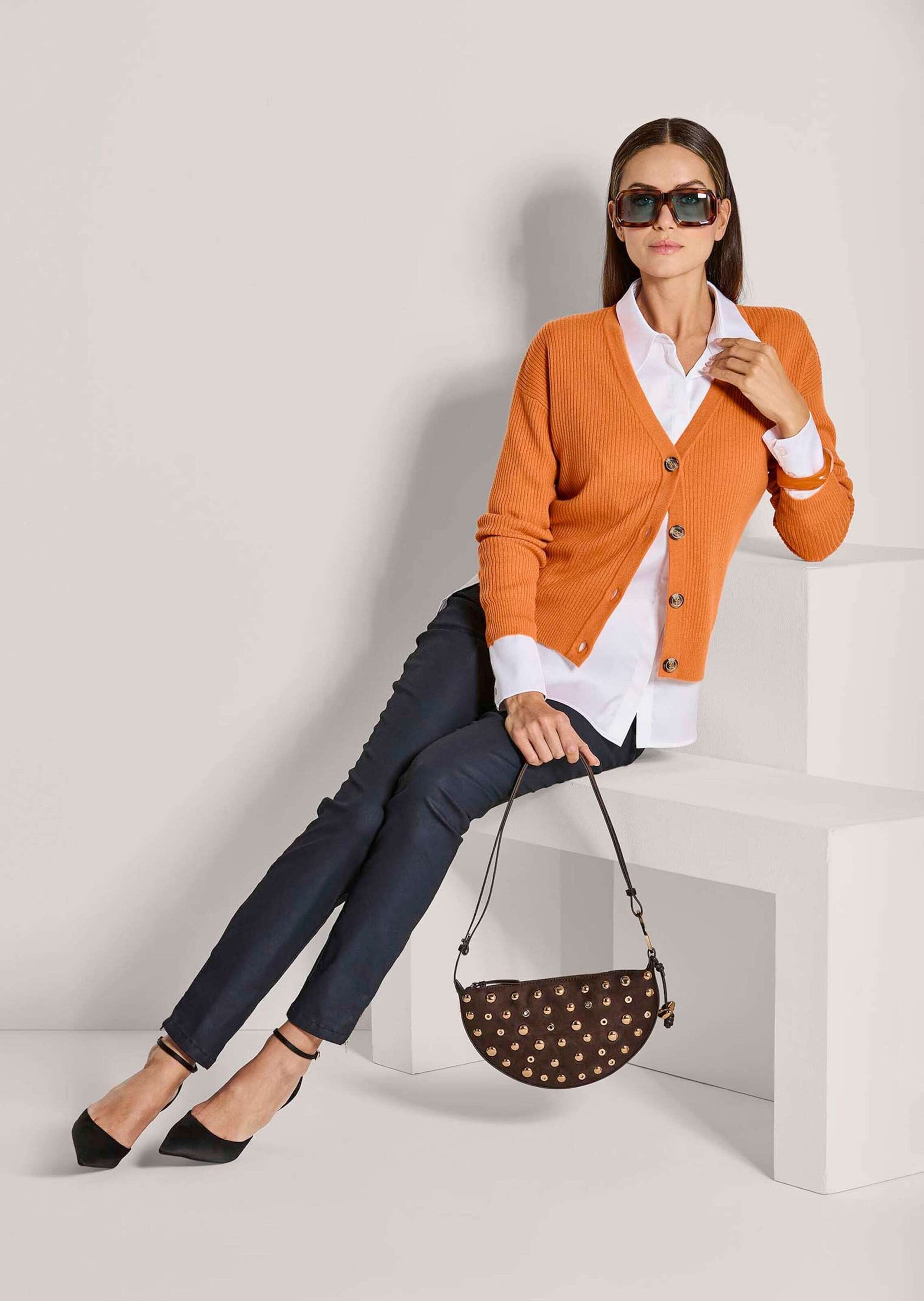 MADELEINE Strickjacke »Strickjacke Kaschmir Cardigan mit V-Ausschnitt«