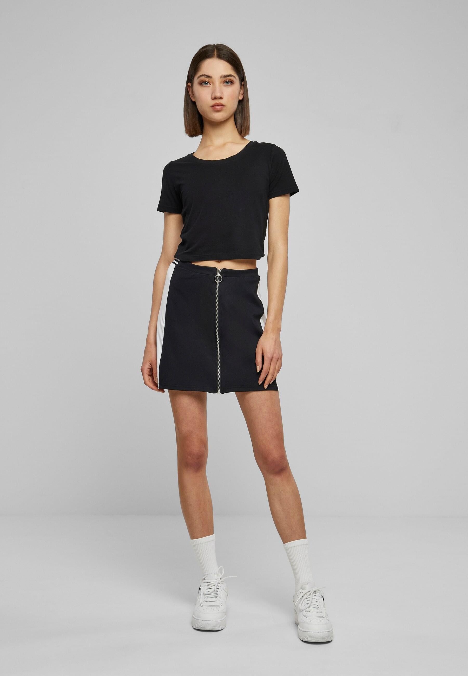 URBAN CLASSICS Jerseyrock »Urban Classics Damen Ladies Zip College Skirt«, (1 tlg.)