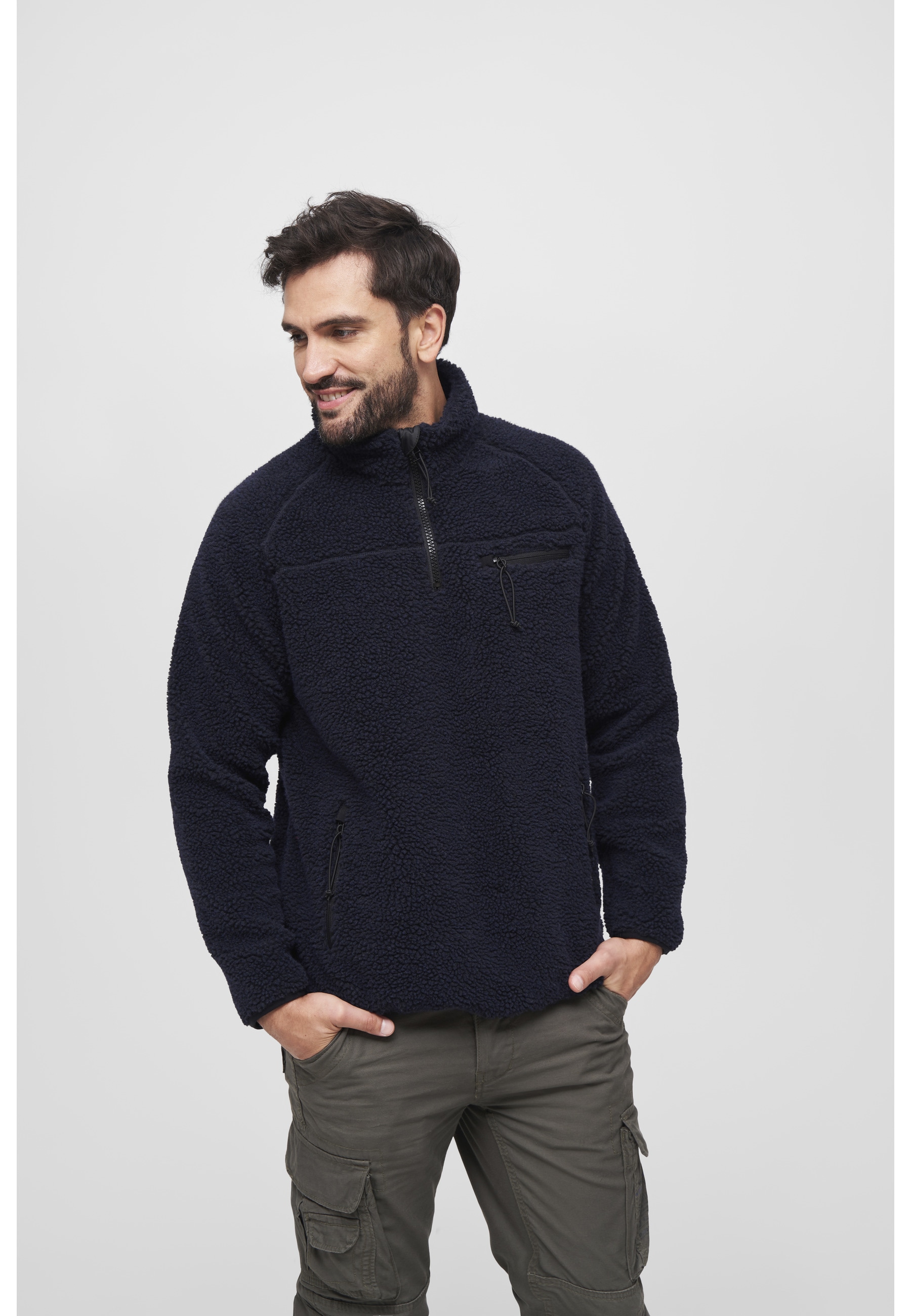 Brandit Kapuzenpullover »Brandit Herren Teddyfleece Troyer« 1 Stk.