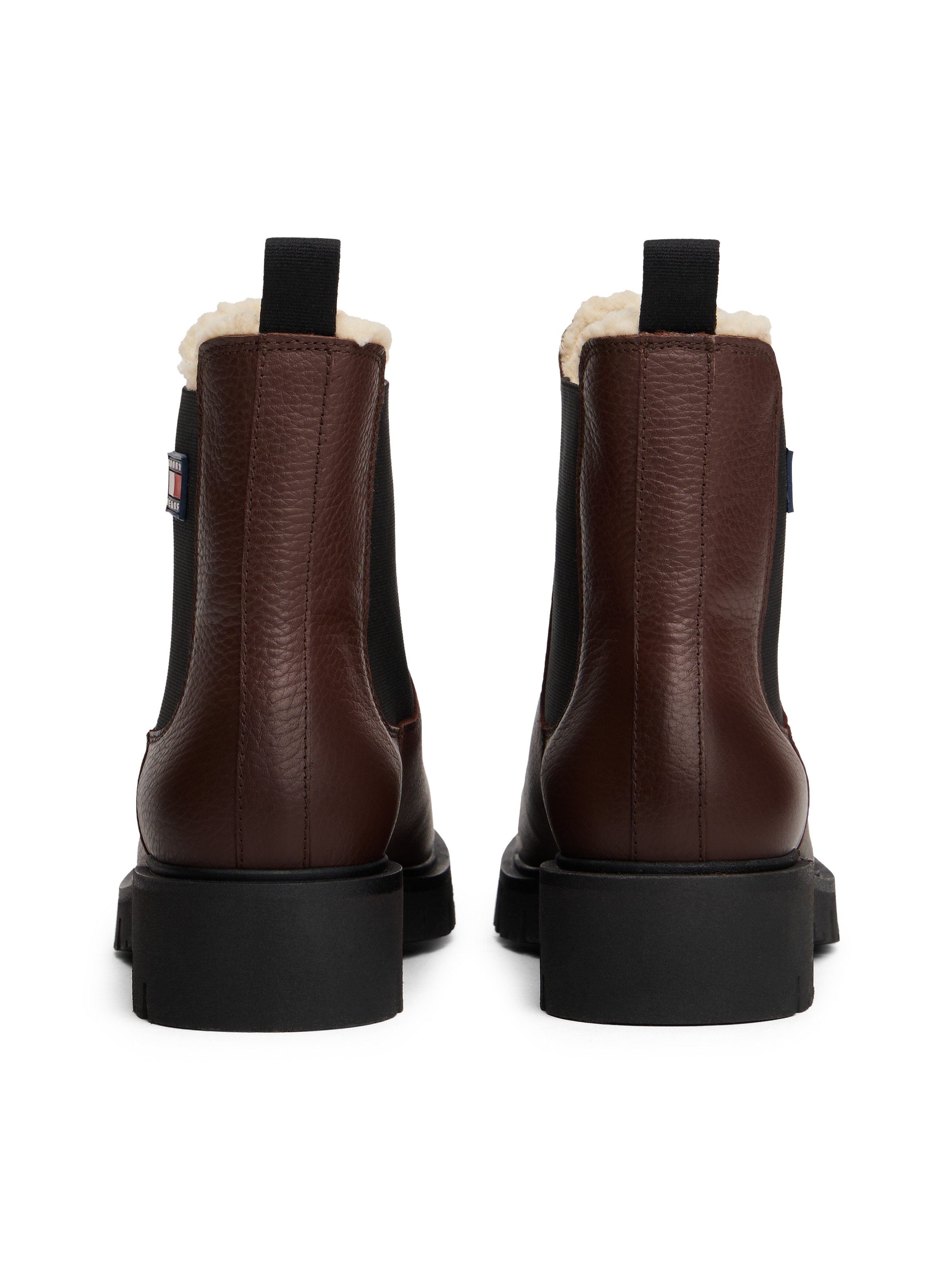 Tommy Jeans Chelseaboots »TJW CHELSEA BOOT WL«, Blockabsatz, Stiefelette mit typischer Logoflagge
