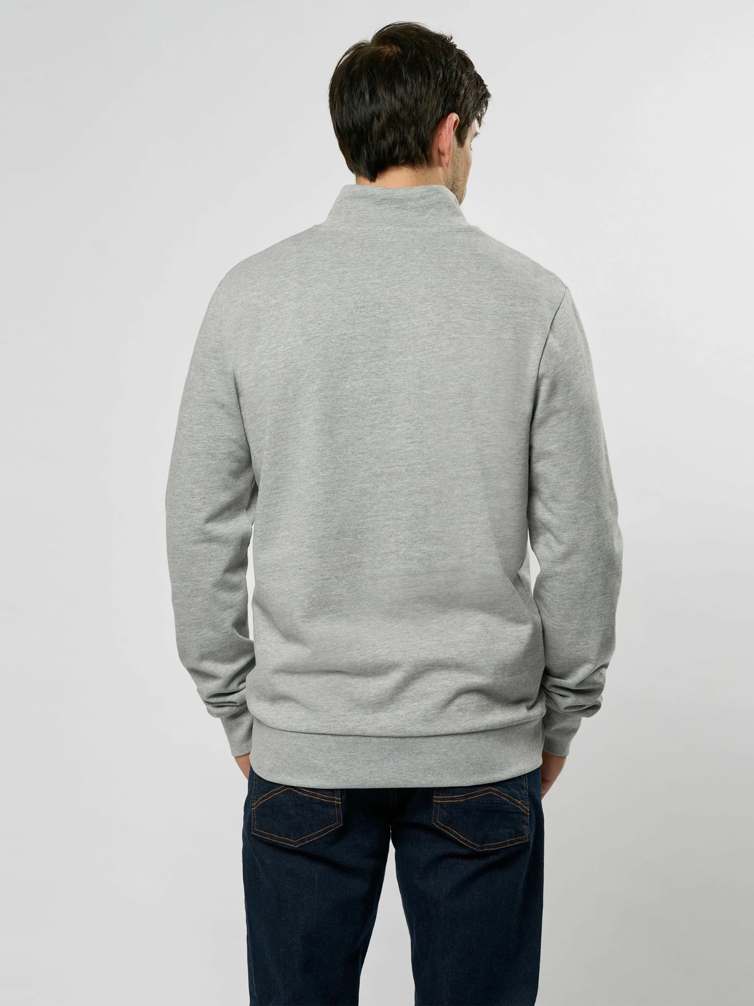 MCS Strickpullover »MCS sweatshirt with half-zip Clement«