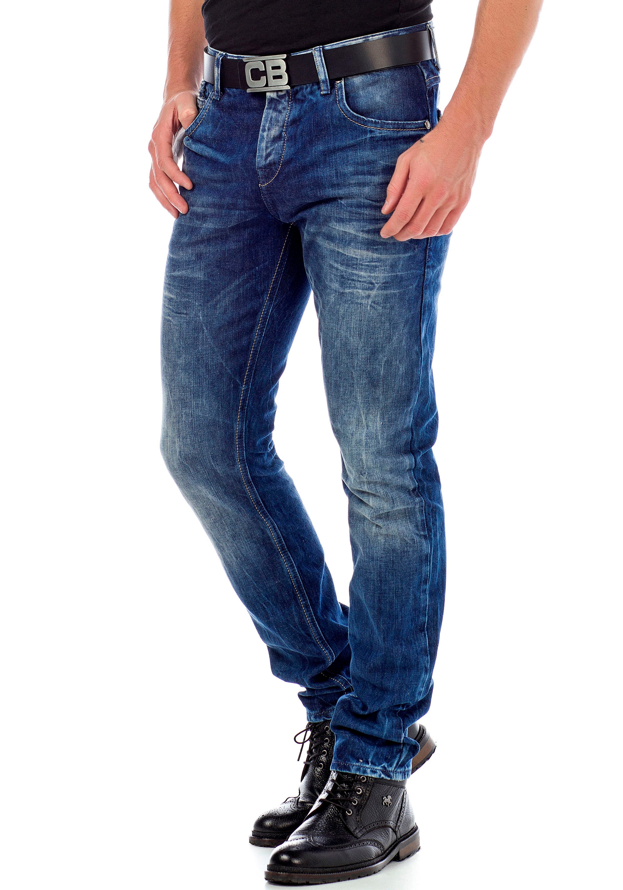 Cipo & Baxx 5-Pocket-Jeans "Jeans", im Straight Fit günstig online kaufen