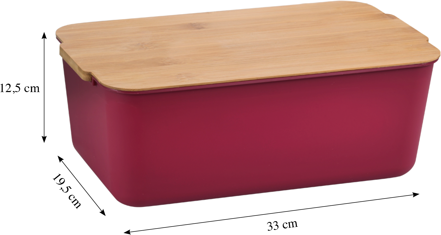 KESPER® Brotkasten »Brotbox«, (1 tlg.), Deckel als Schneidebrett verwendbar