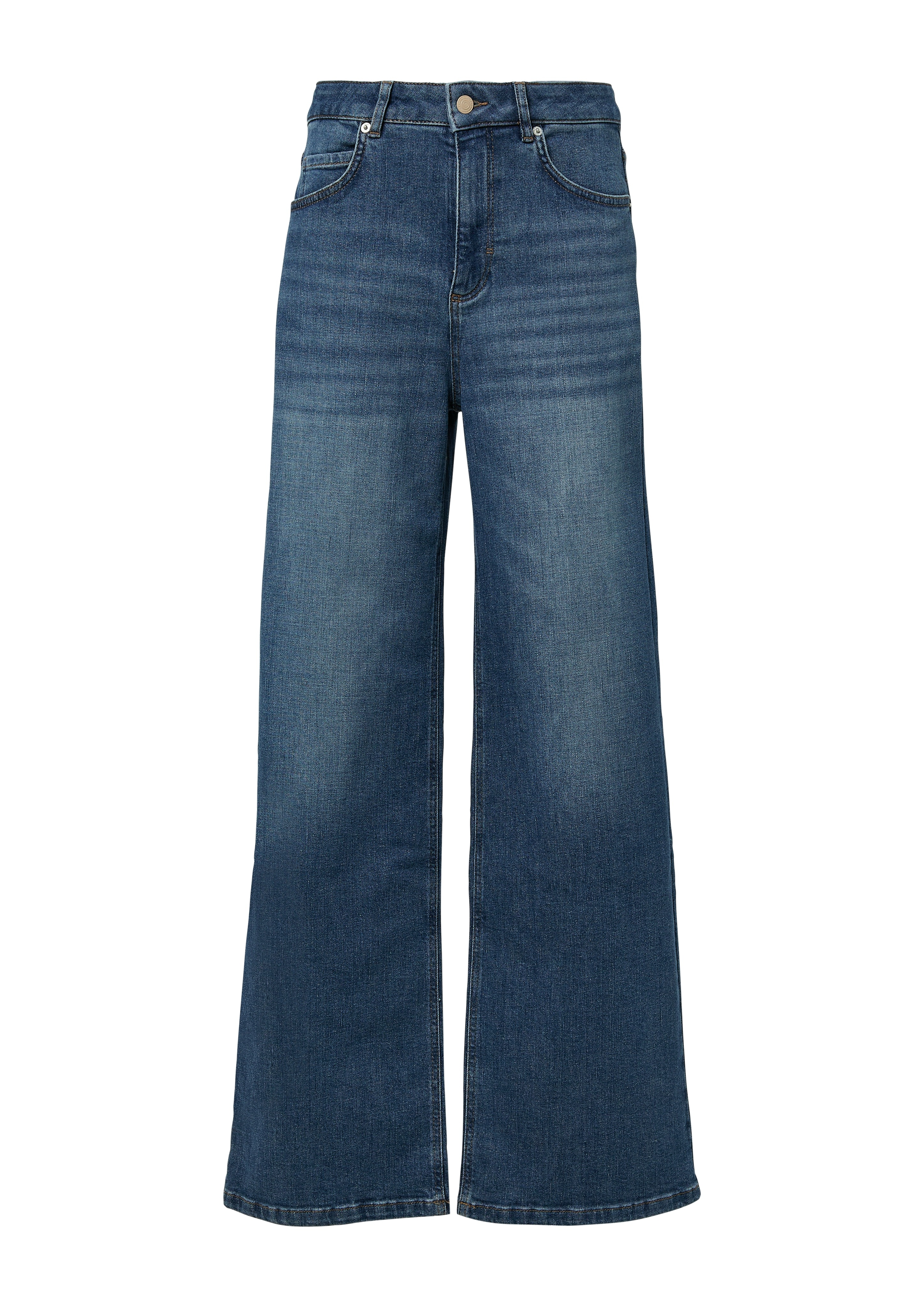 Thumbnail - comma casual identity Loose-fit-Jeans "sorgt für eine moderne Silhouette" washed, casual, loose fit, Baumwollmischung