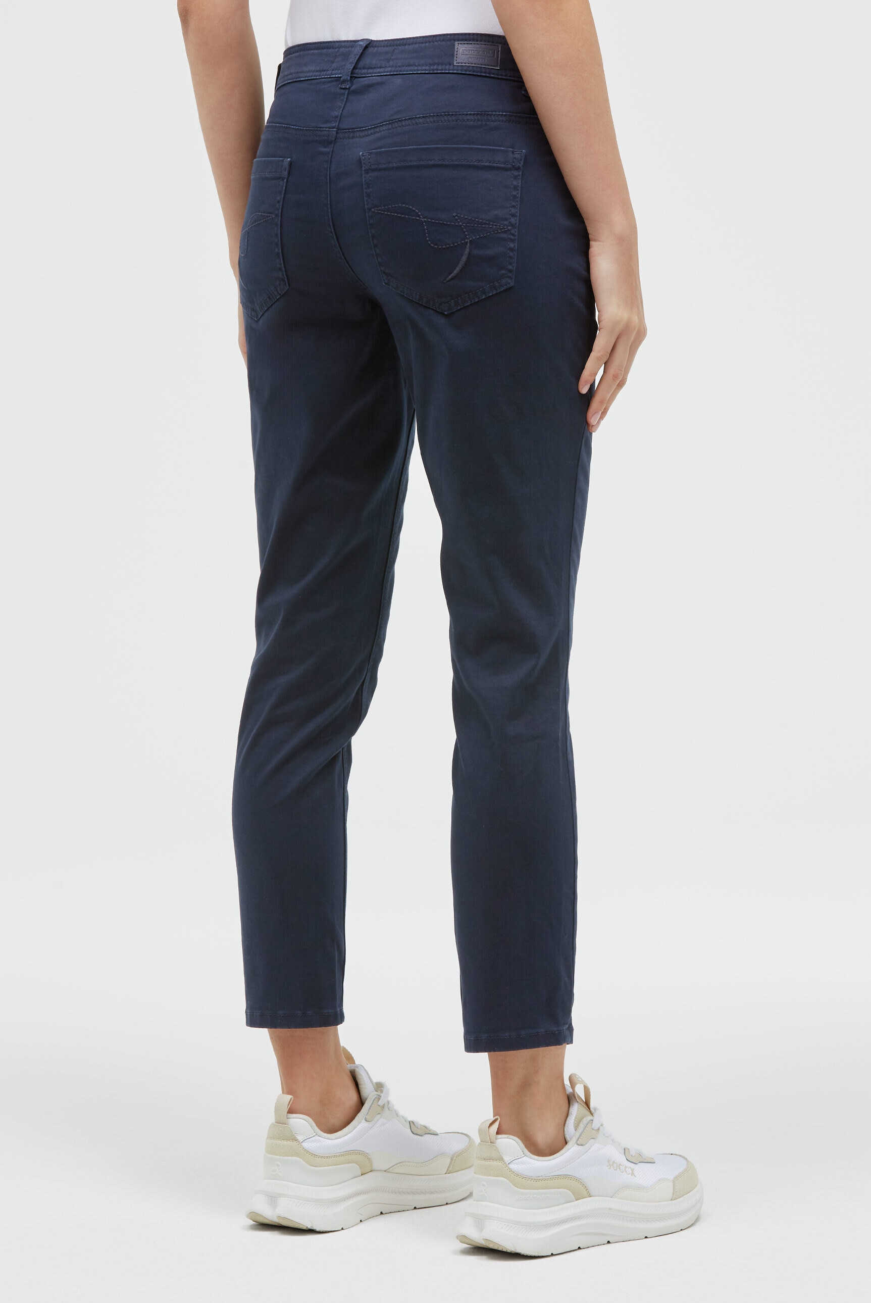 SOCCX Comfort-fit-Jeans mit verkürztem Bein