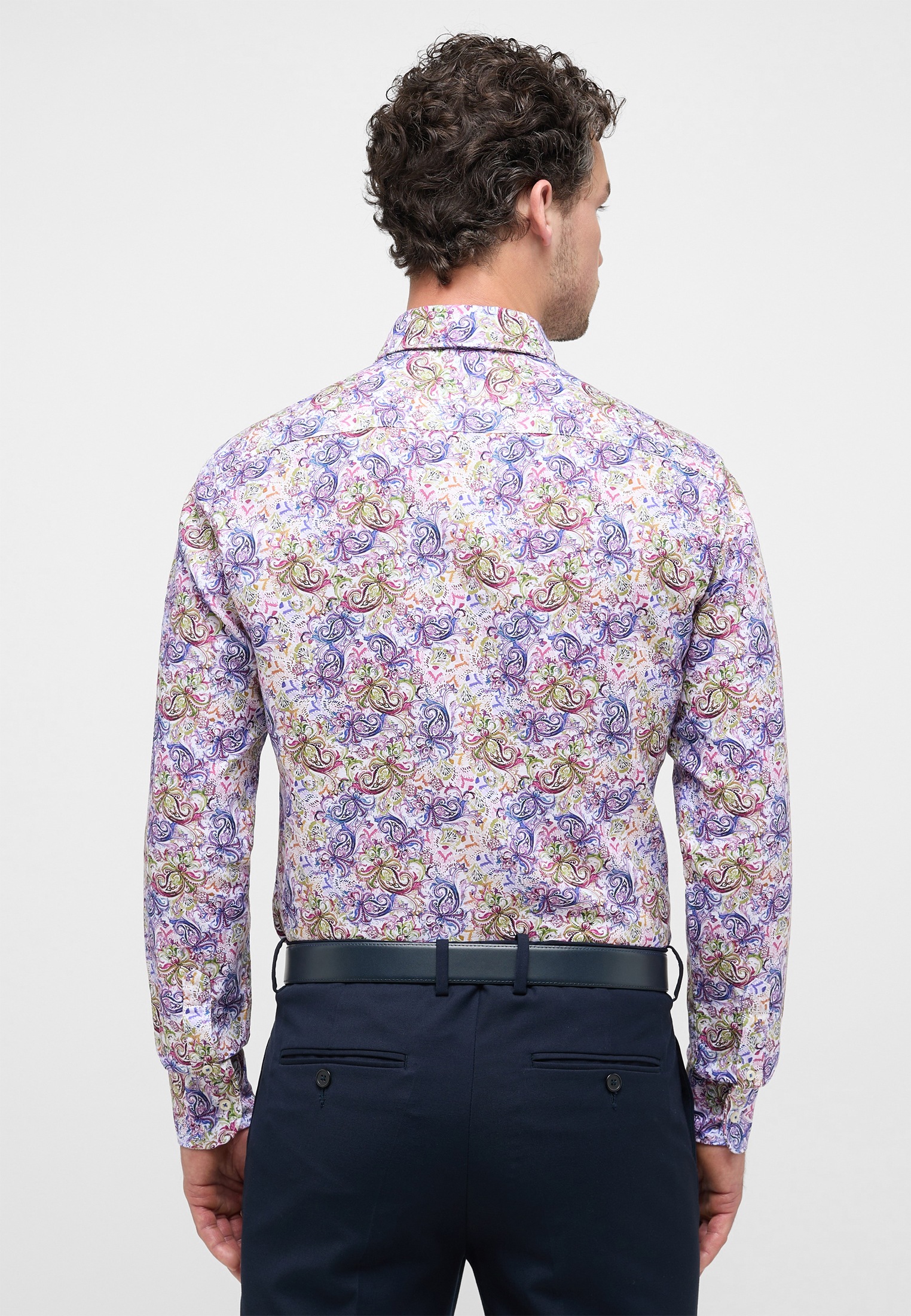 Eterna Langarmhemd "SLIM FIT" EASY IRON (bügelleicht) günstig online kaufen