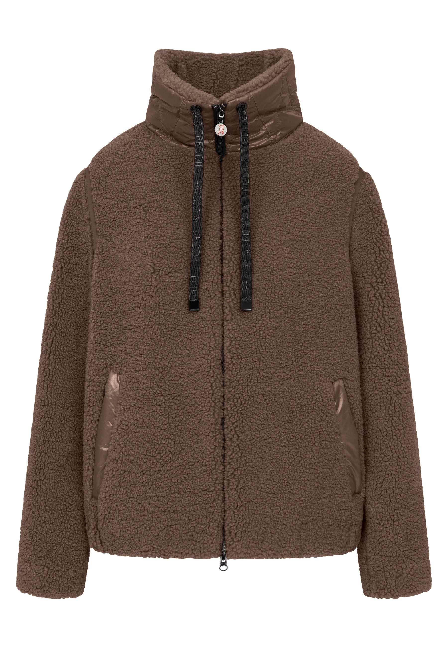 Frieda & Freddies Winterjacke »Frieda & Freddies Teddyjacke mit Nylon-Details«